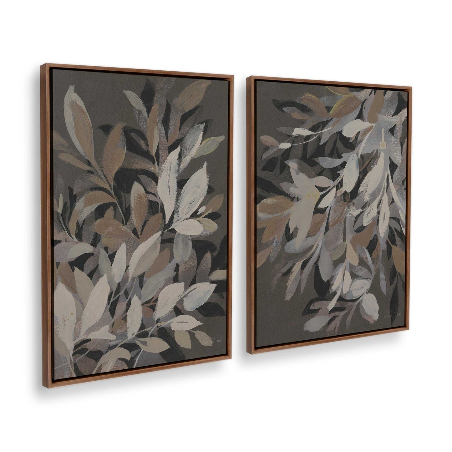 [Color:Walnut], Picture of art in a Walnut frame at an angle