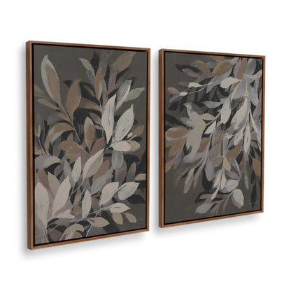 [Color:Walnut], Picture of art in a Walnut frame at an angle