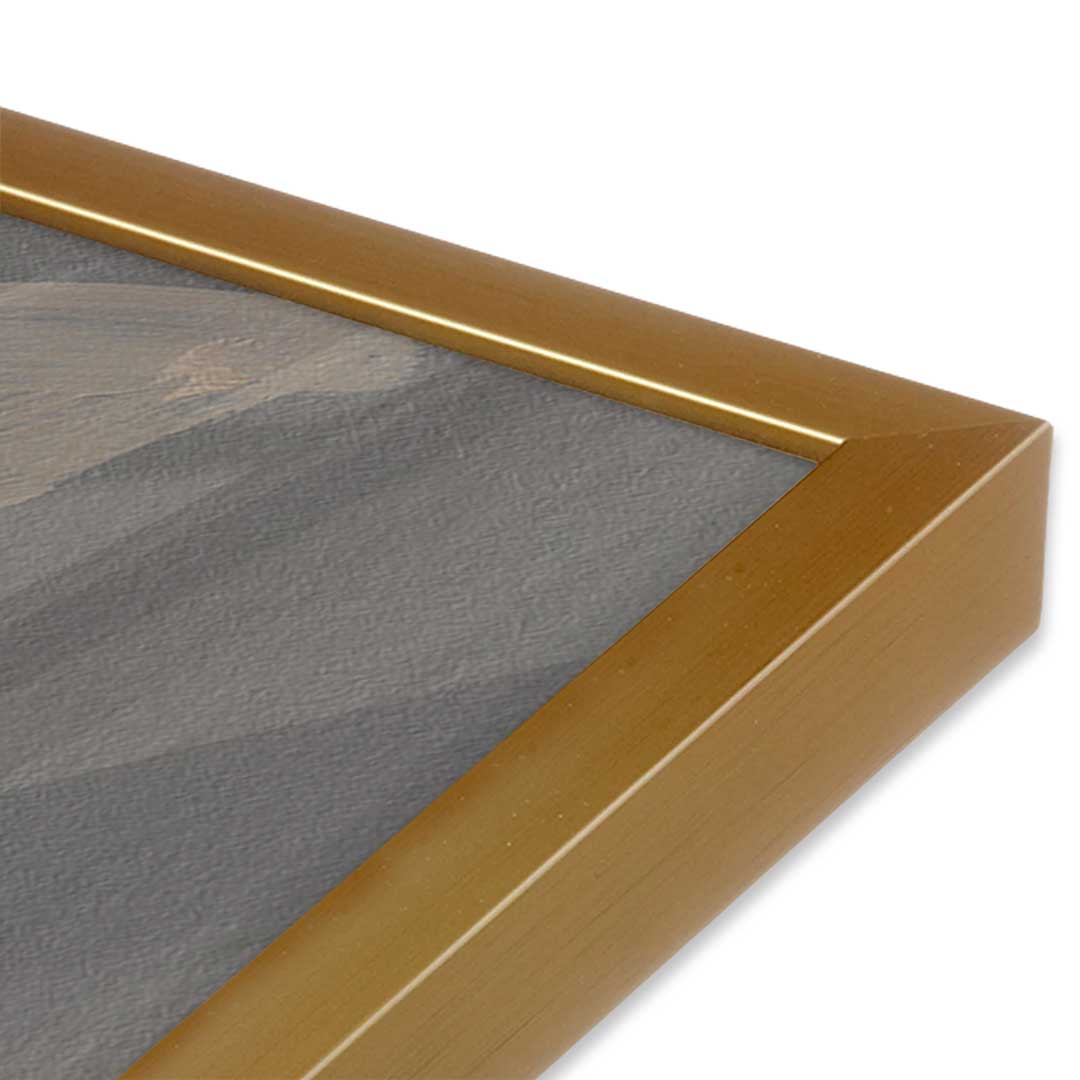 [Color:Polished Gold], Picture of art in a Polished Gold frame of the corner