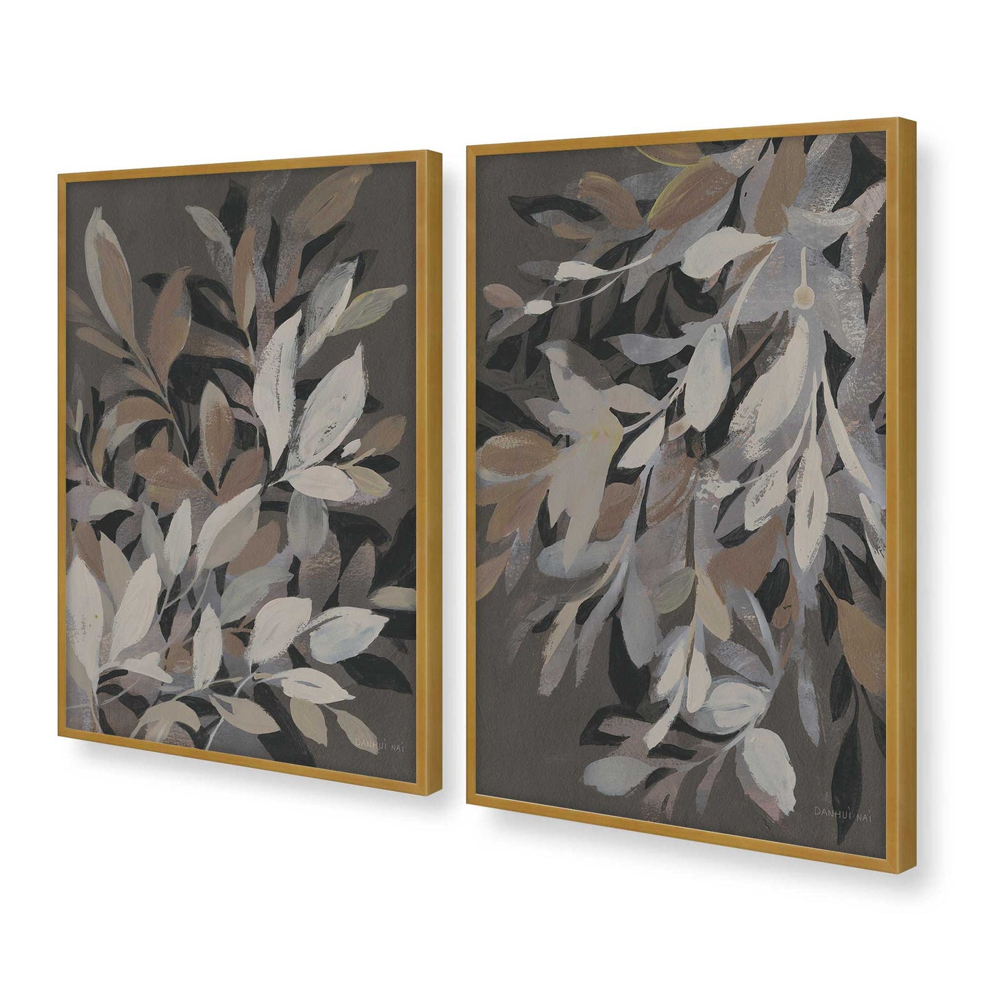 [Color:Polished Gold], Picture of art in a Polished Gold frame at an angle