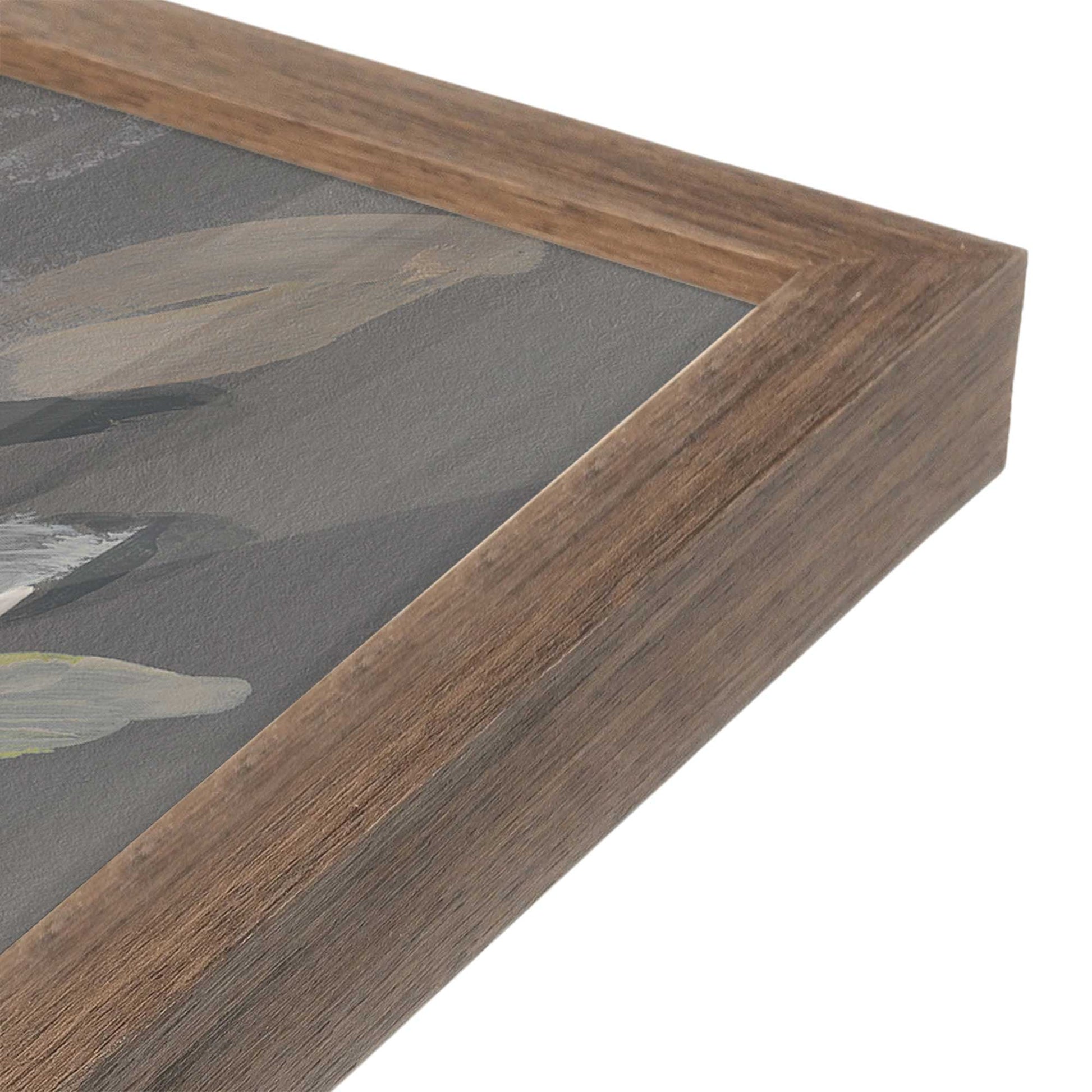 [Color:Walnut], Picture of art in a Walnut frame of the corner