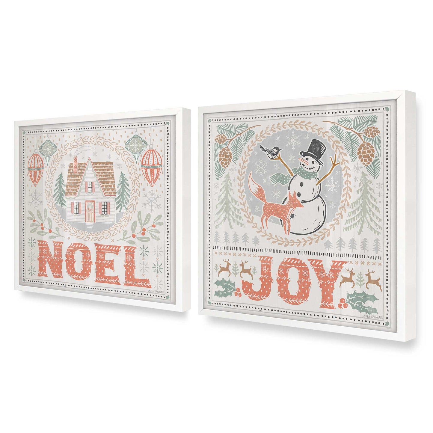 [Color:Opaque White], Picture of art in an Opaque White frame at an angle