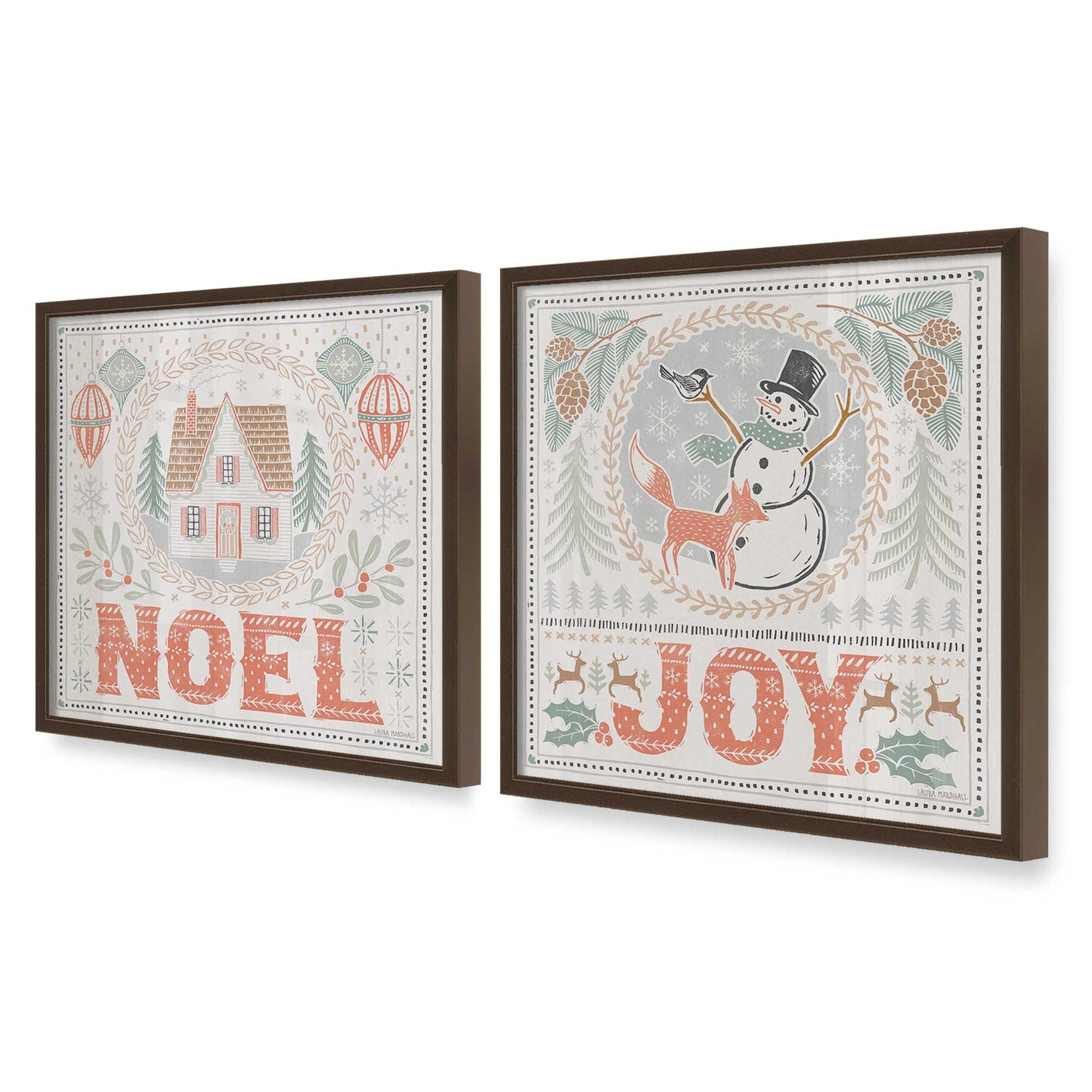 [Color:Belvinder Brown], Picture of art in a Belvinder Brown frame at an angle