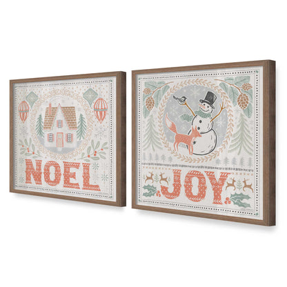 [Color:Walnut], Picture of art in a Walnut frame at an angle