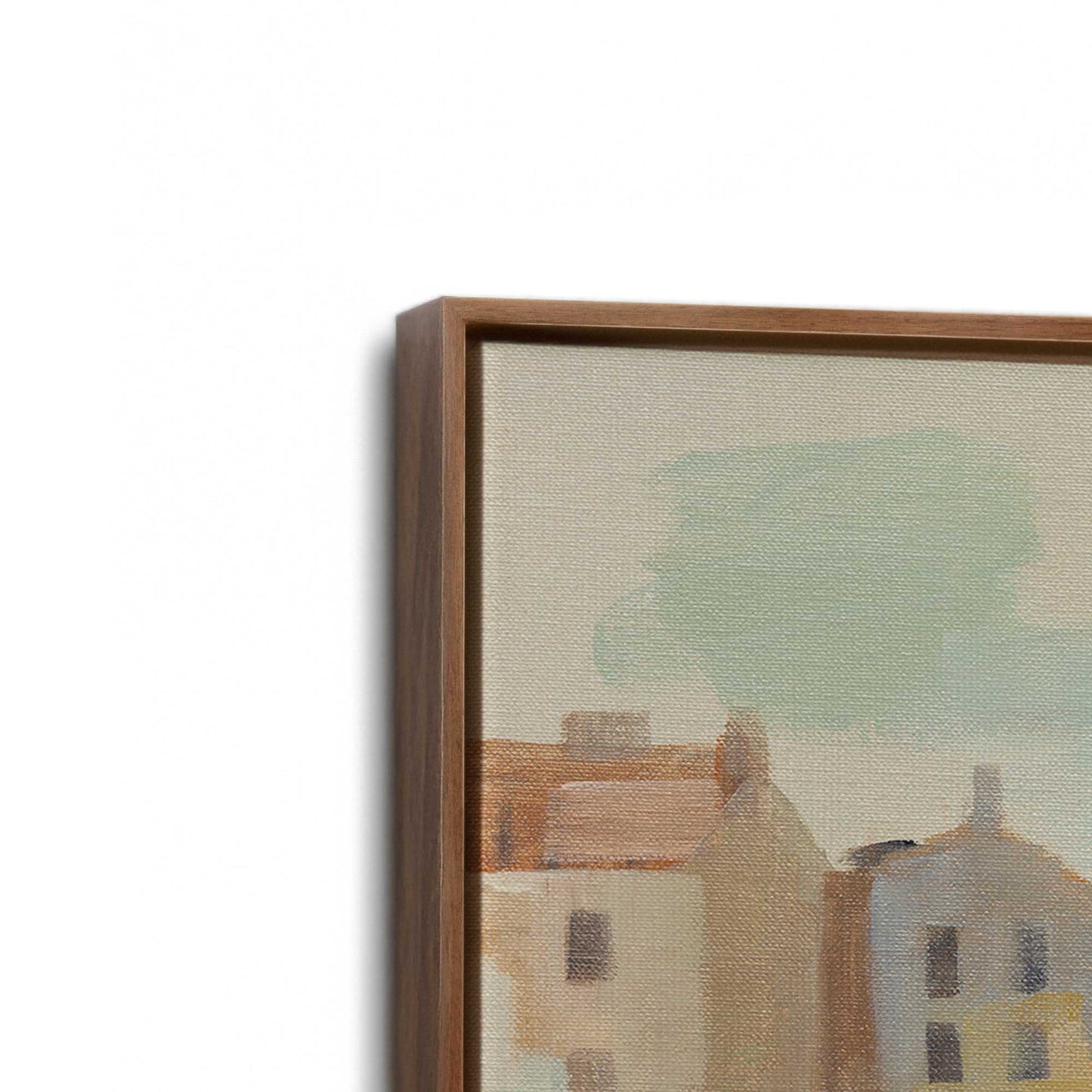 [Color:Walnut], Picture of art in a Walnut frame at an angle