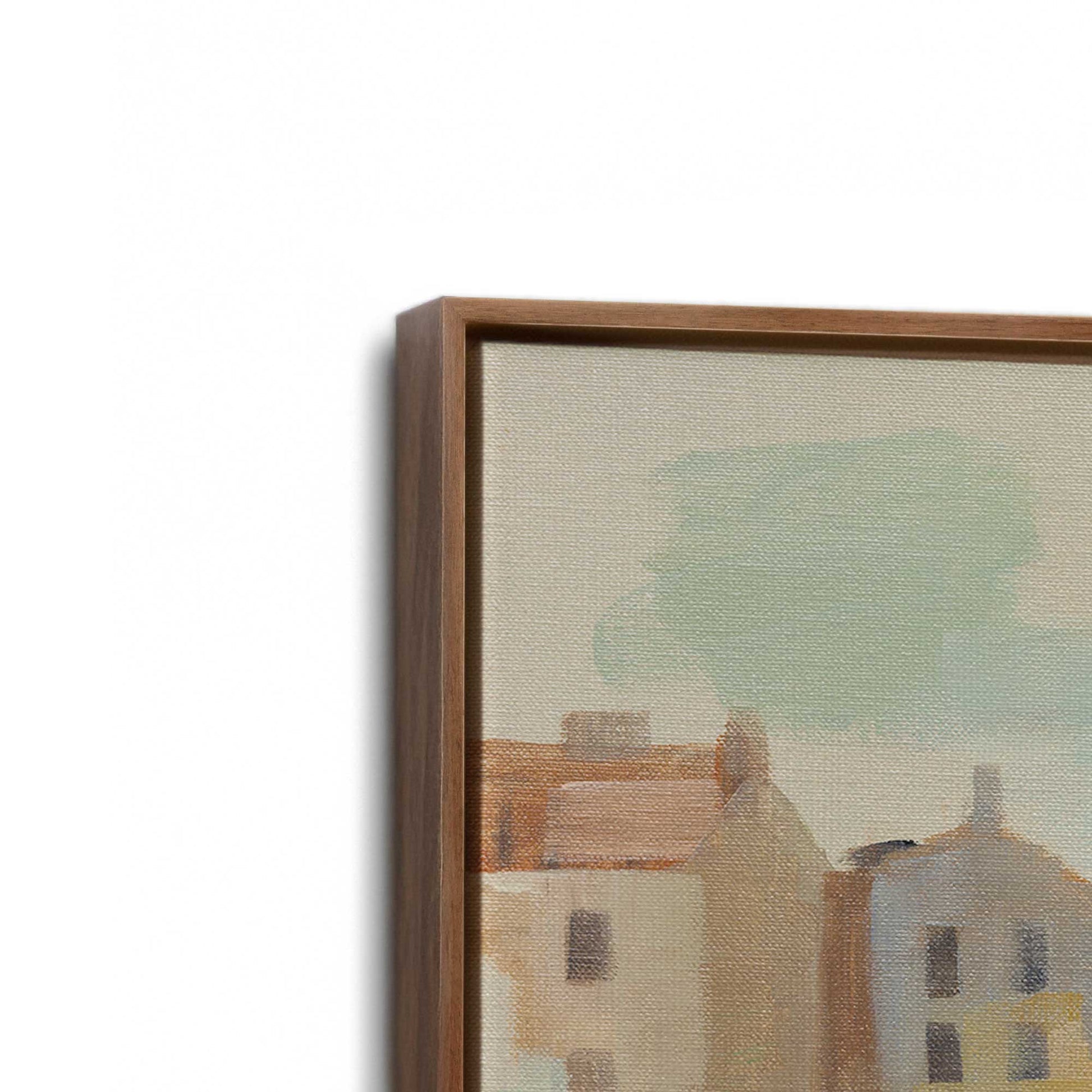 [Color:Walnut], Picture of art in a Walnut frame at an angle