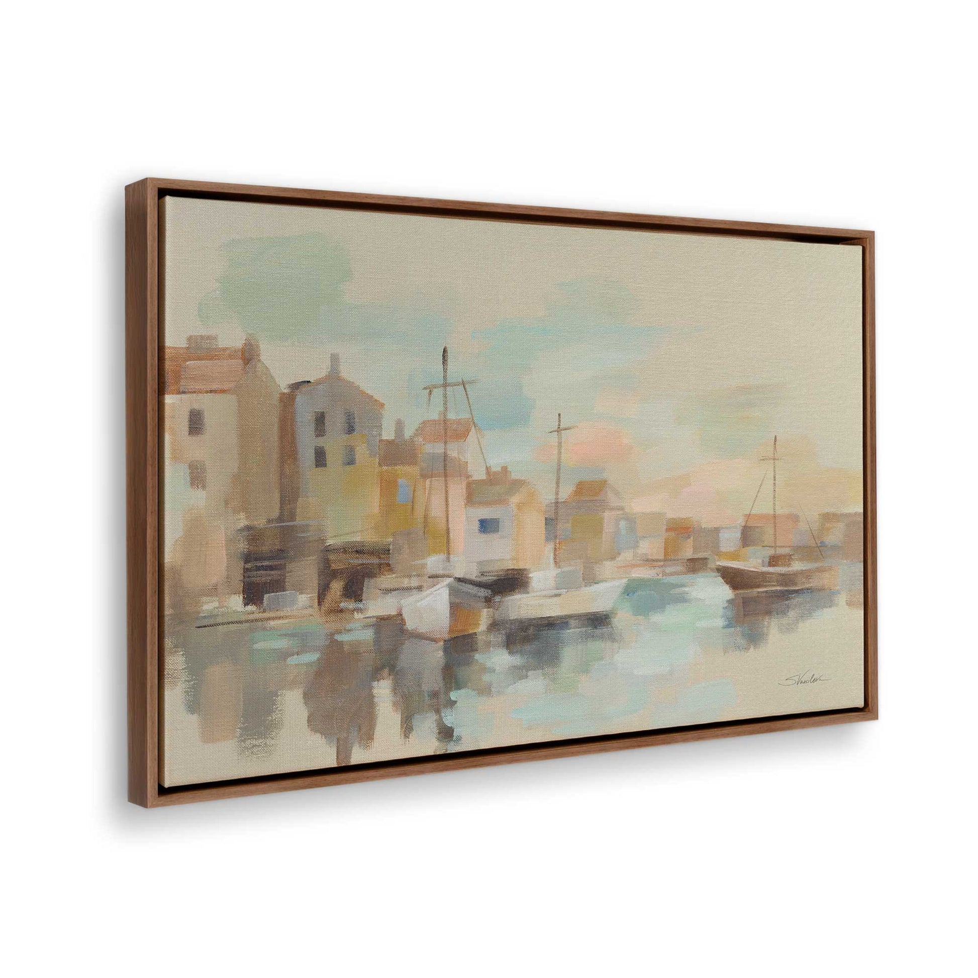 [Color:Walnut], Picture of the corner of the art