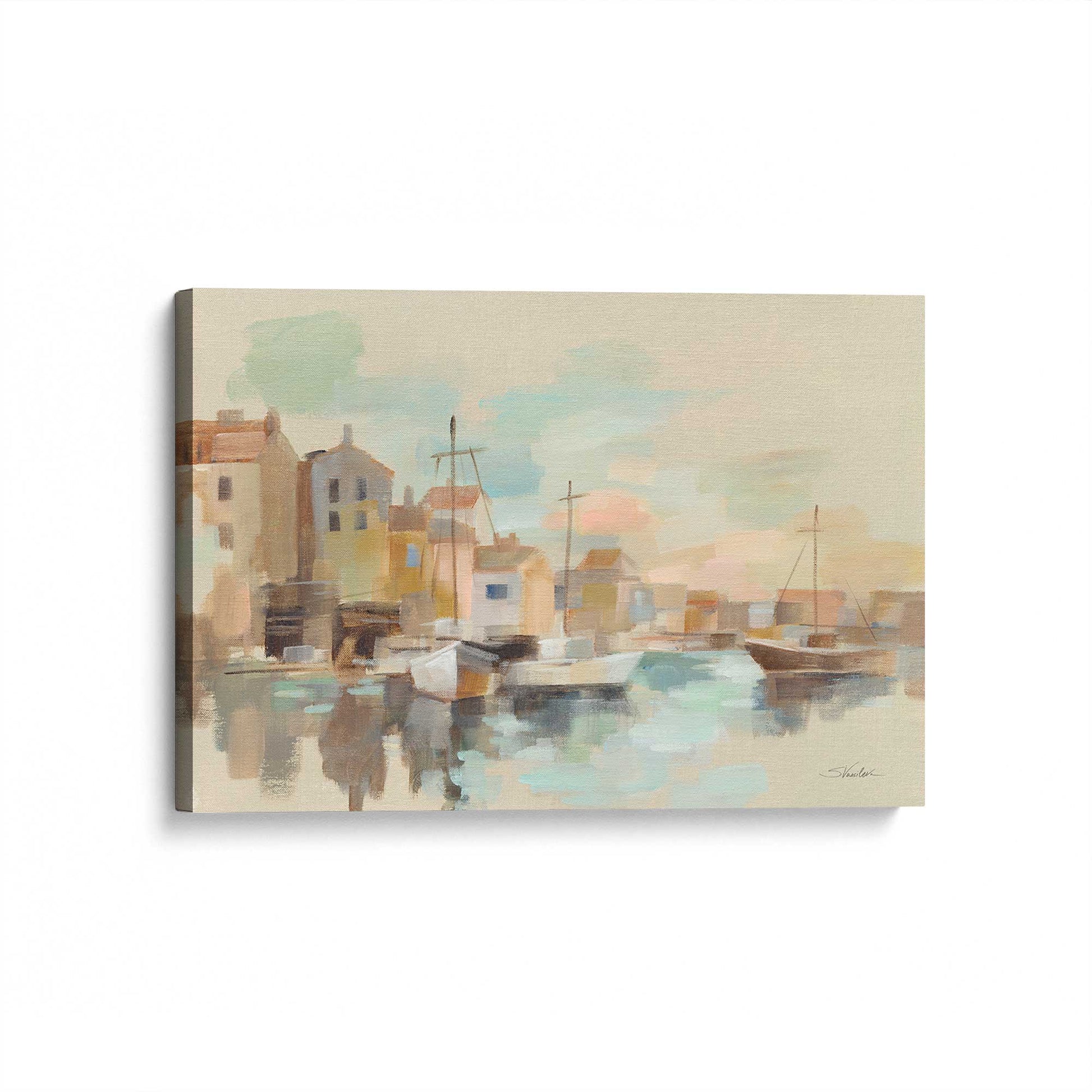 [Color:Stretched Canvas], Picture of art at an angle