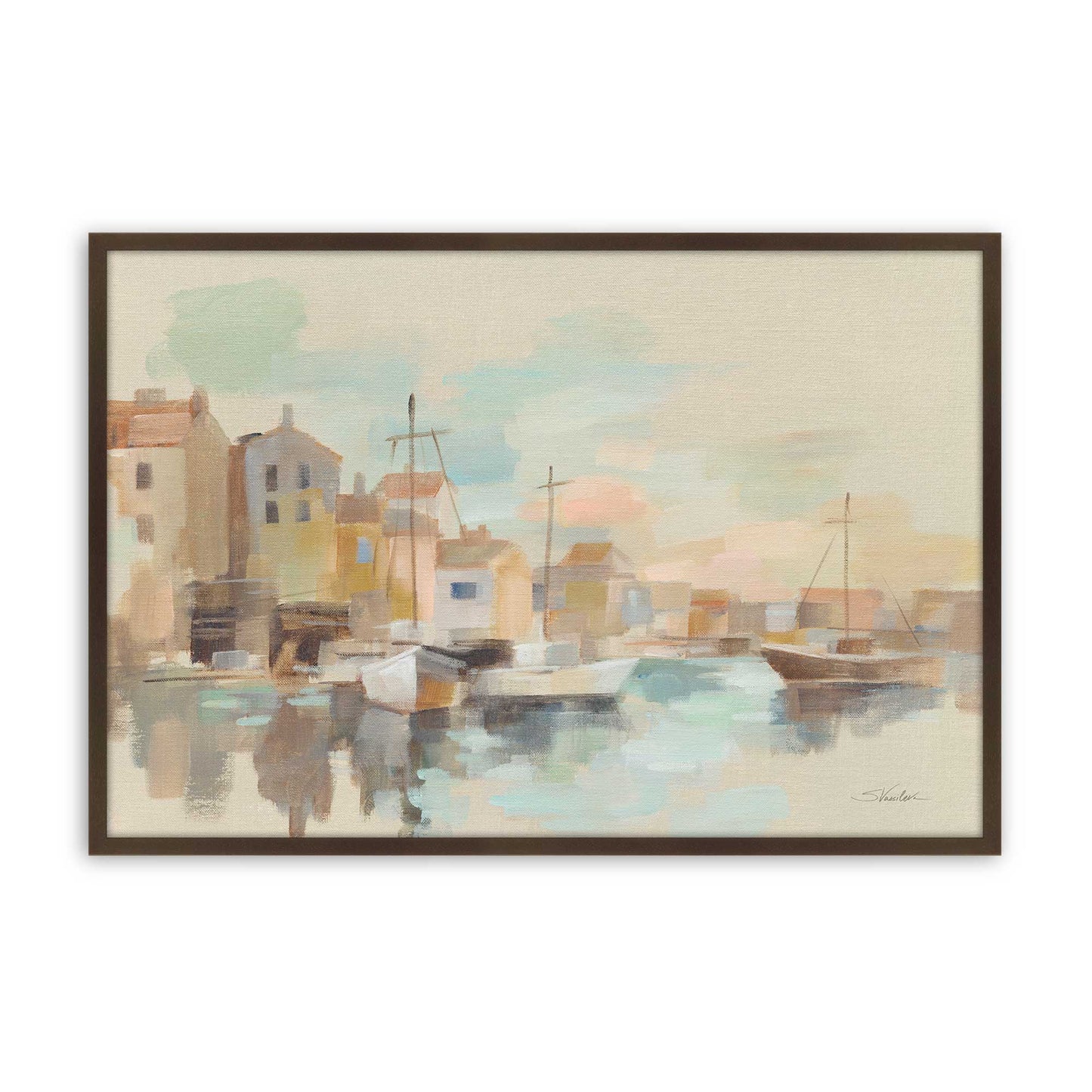 [Color:Belvinder Brown], Picture of art in a Belvinder Brown frame