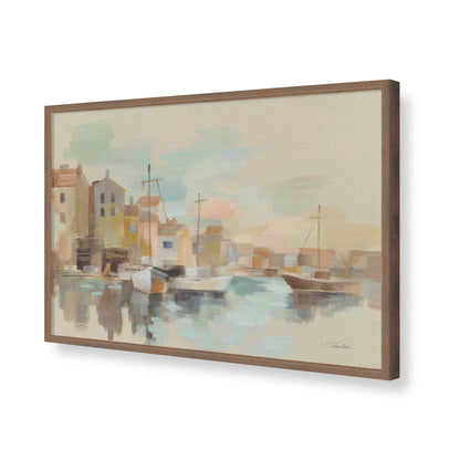 [Color:Walnut], Picture of art in a Walnut frame of the corner