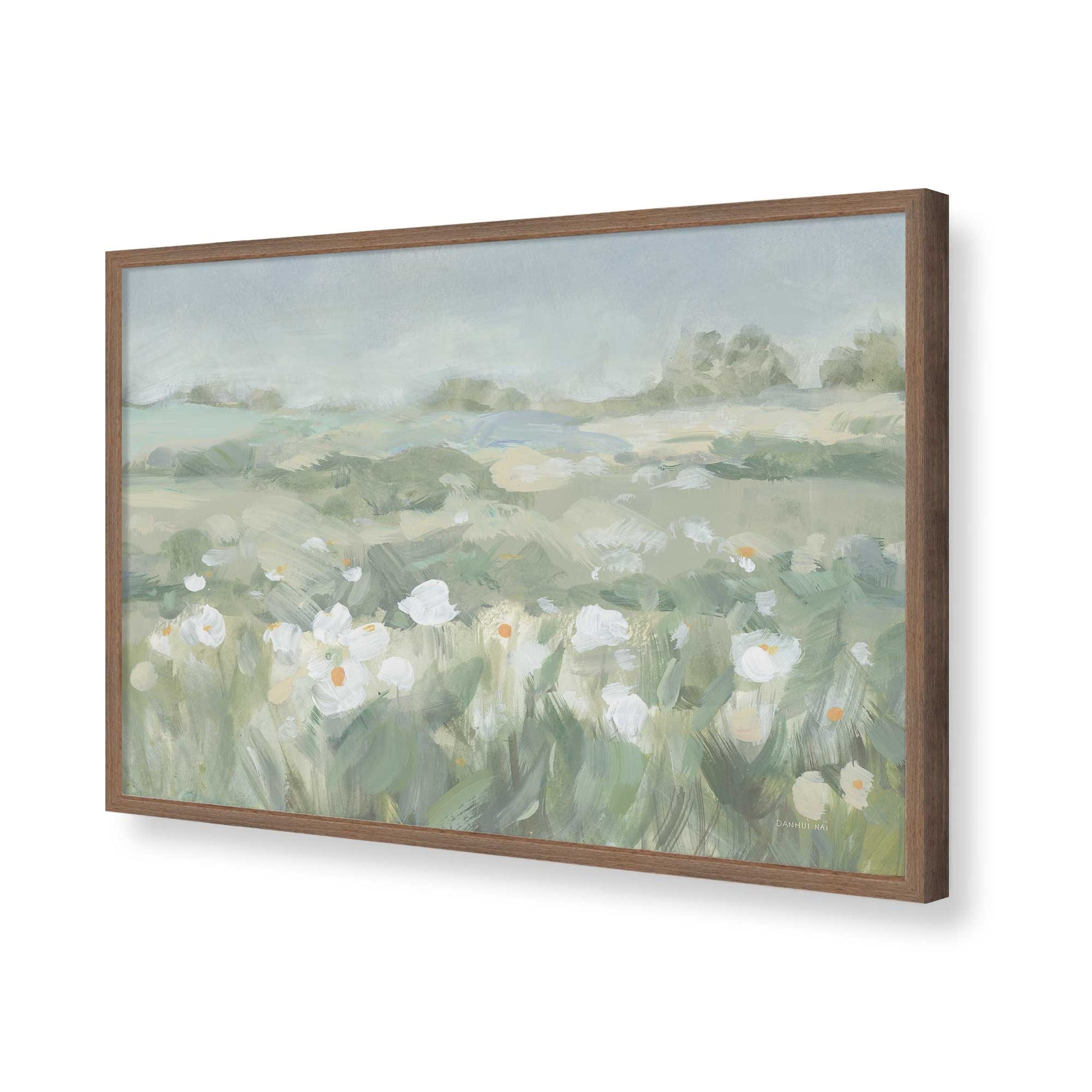 [Color:Walnut], Picture of art in a Walnut frame of the corner