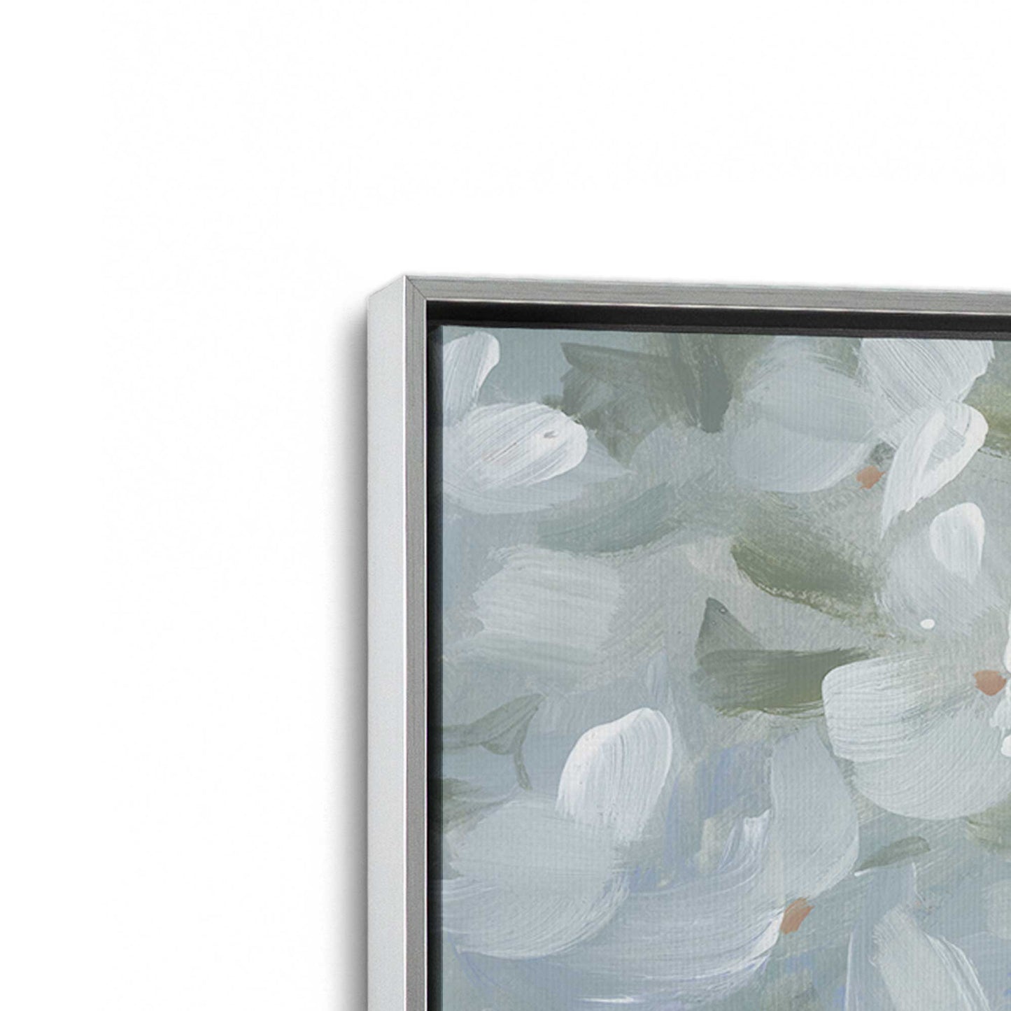 [Color:Polished Chrome], Picture of art in a Polished Chrome frame at an angle