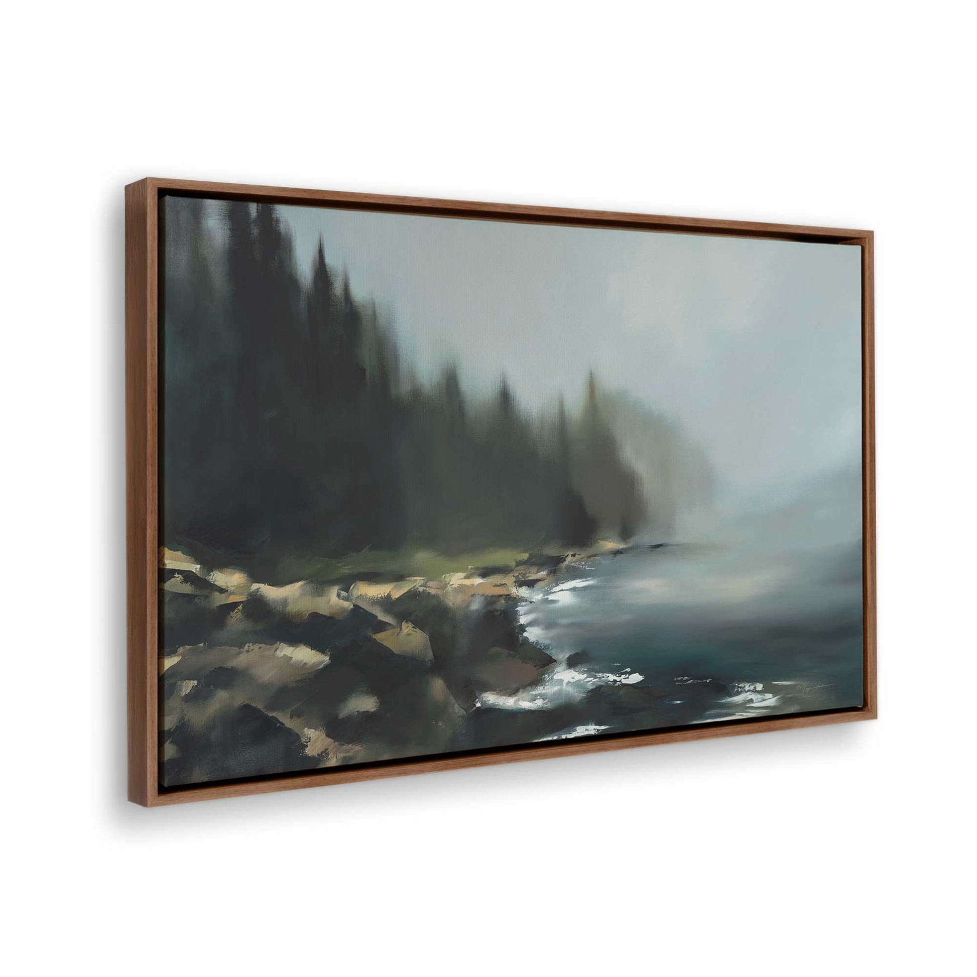 [Color:Walnut], Picture of the corner of the art