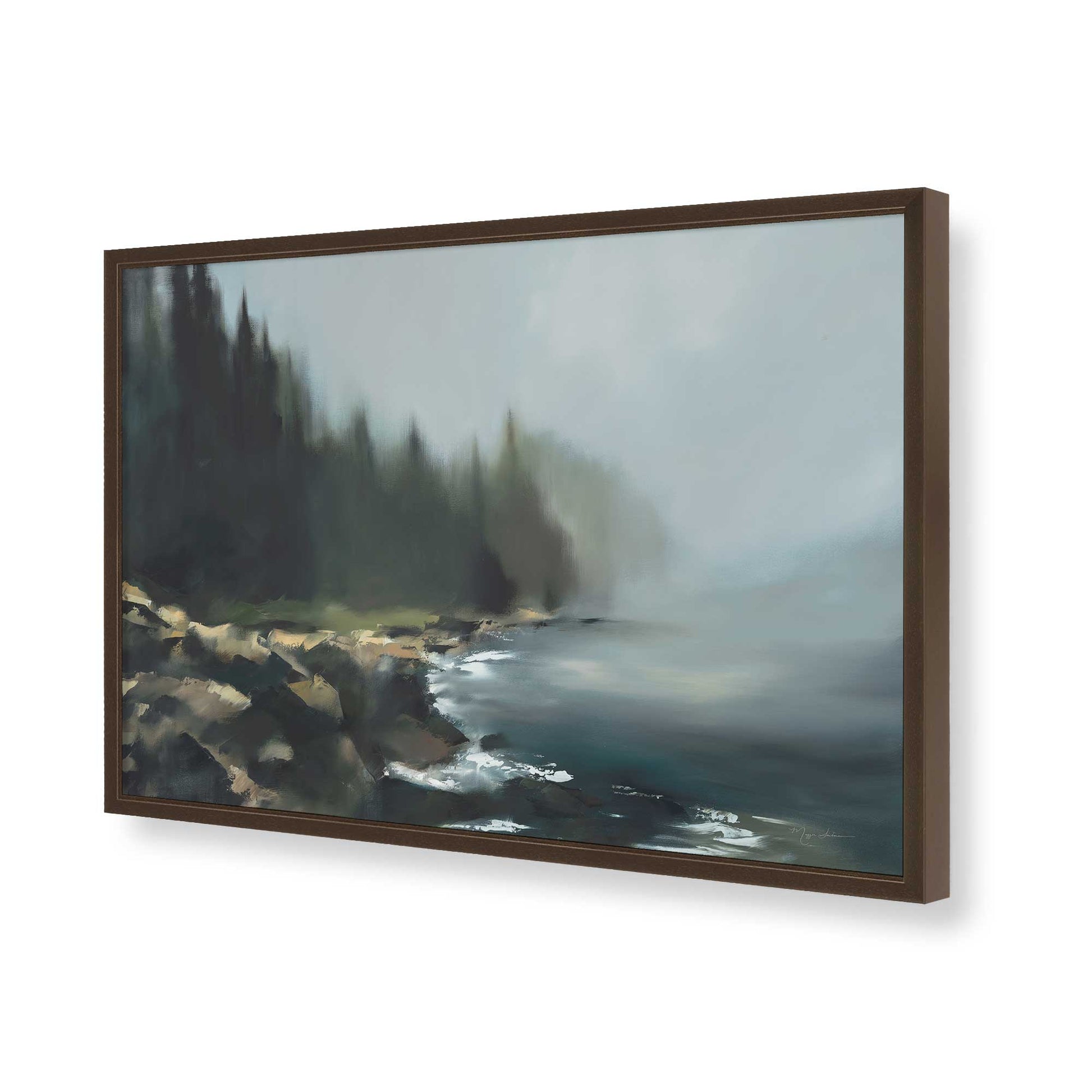 [Color:Belvinder Brown], Picture of art in a Belvinder Brown frame of the corner