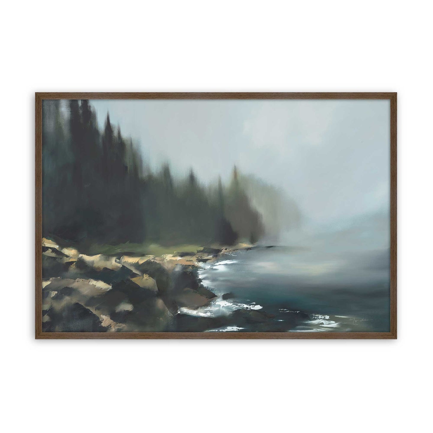 [Color:Walnut], Picture of art in a Walnut frame