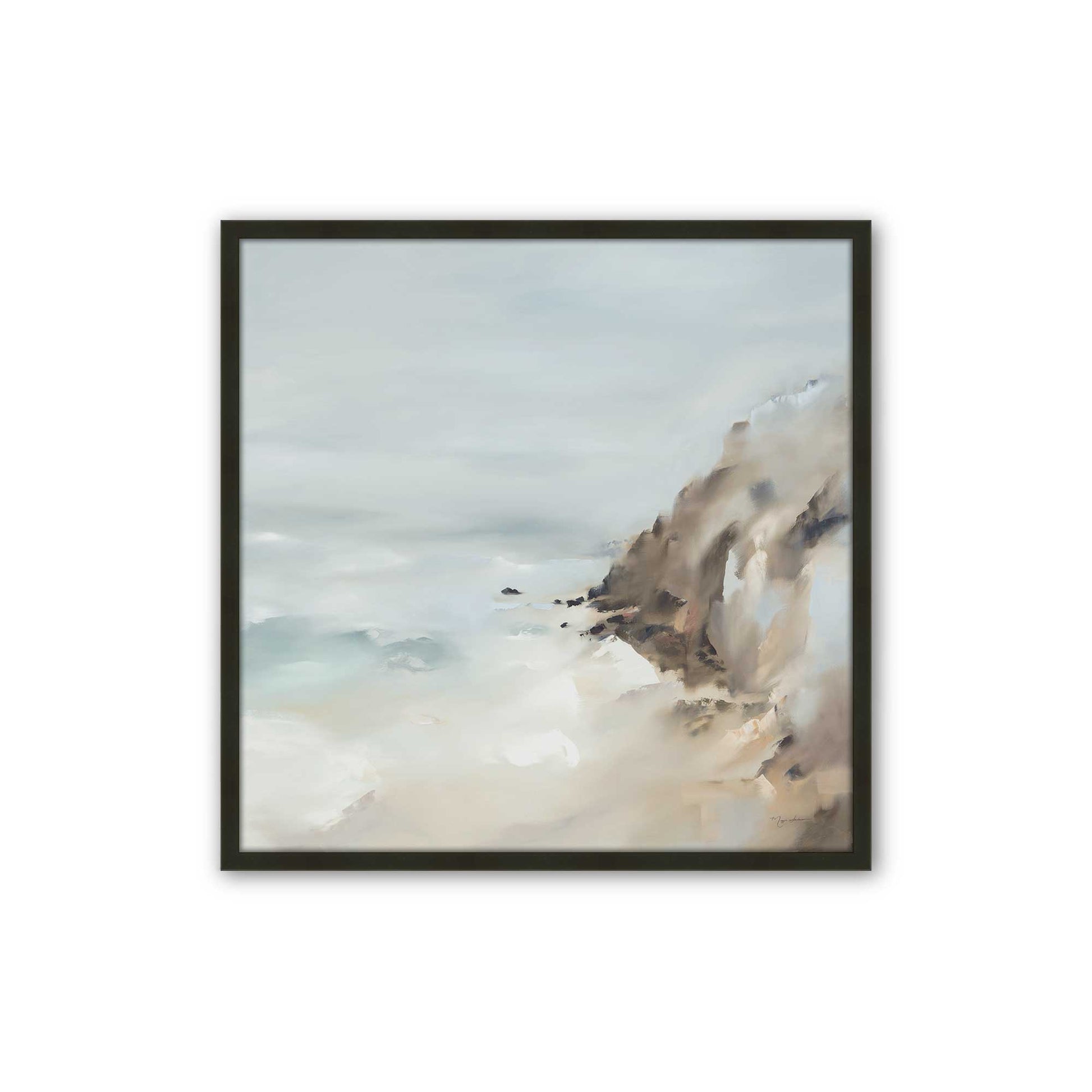 [Color:Satin Black], Picture of art in a Satin Black frame