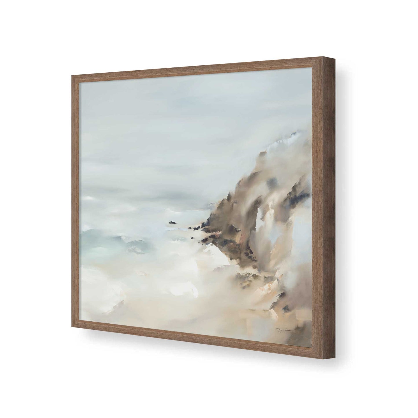 [Color:Walnut], Picture of art in a Walnut frame of the corner