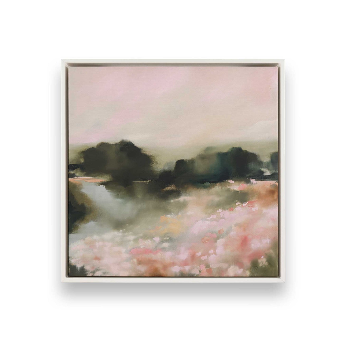 [Color:Opaque White], Picture of art in a White frame