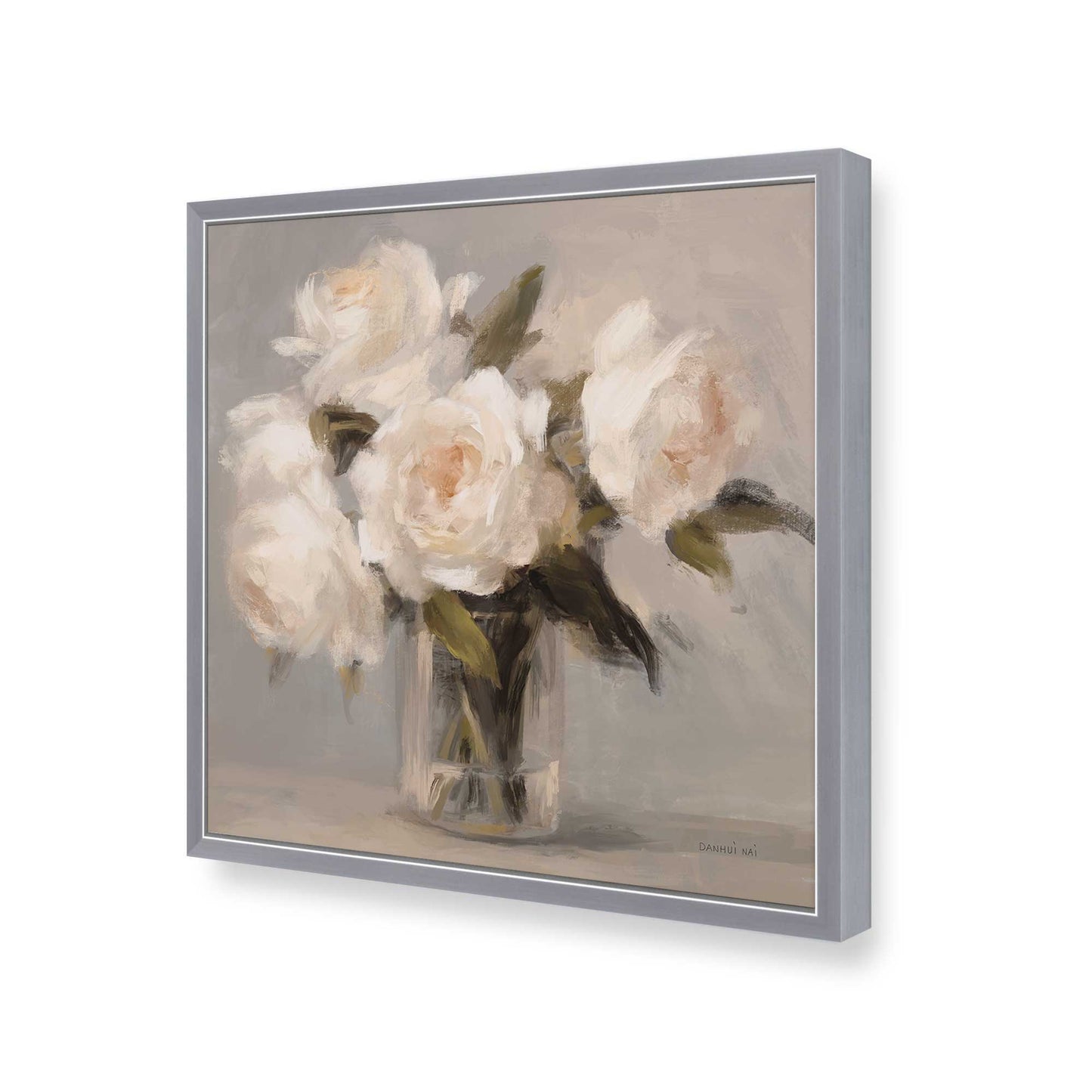 [Color:Polished Chrome], Picture of art in a Polished Chrome frame of the corner