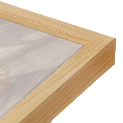 [Color:American Maple], Picture of art in a American Maple frame at an angle
