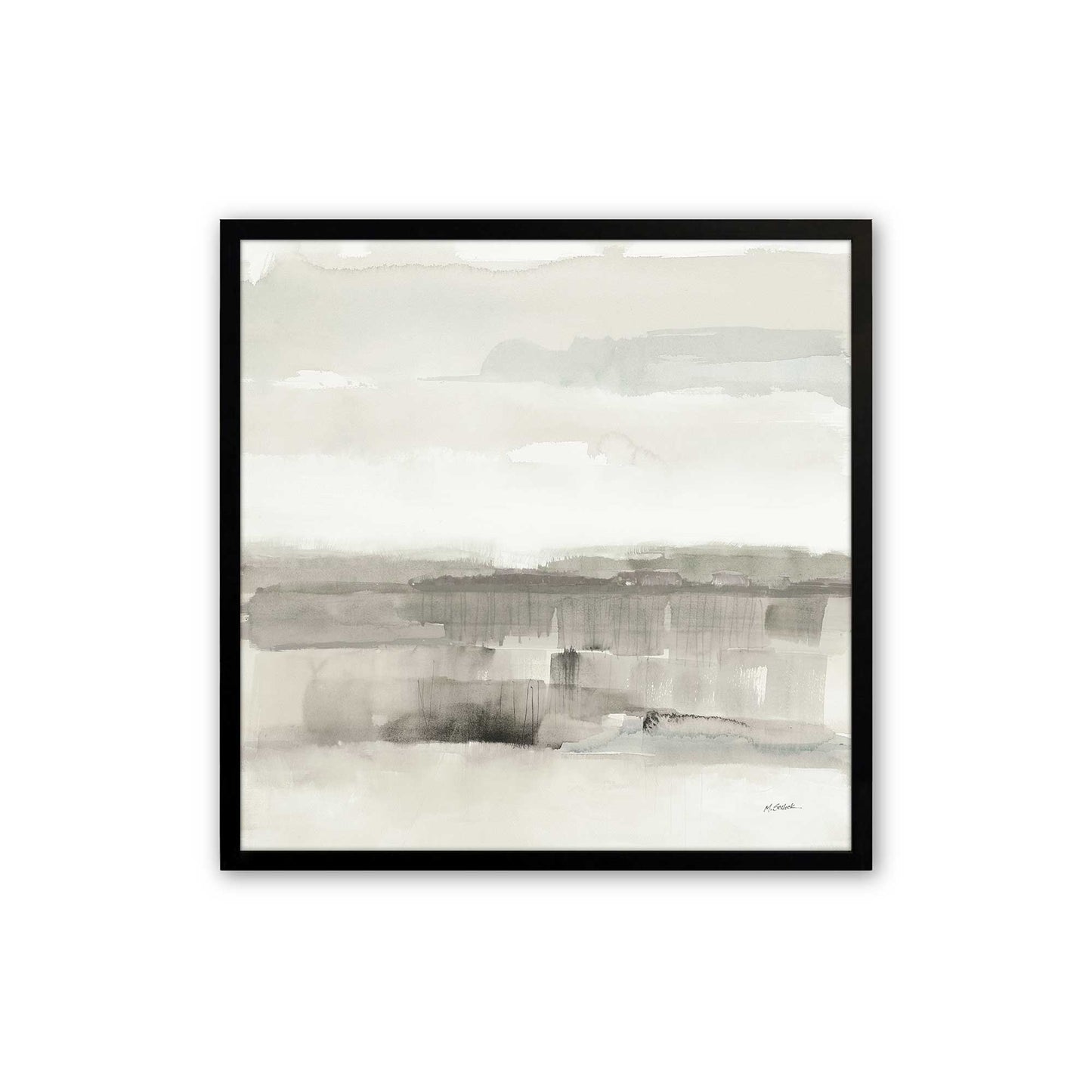 [Color:Satin Black], Picture of art in a Satin Black frame