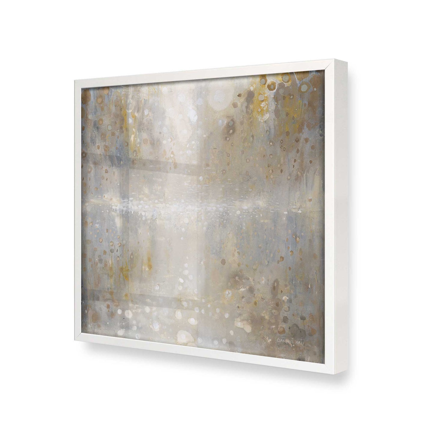 [Color:Opaque White], Picture of art in a Opaque White frame at an angle