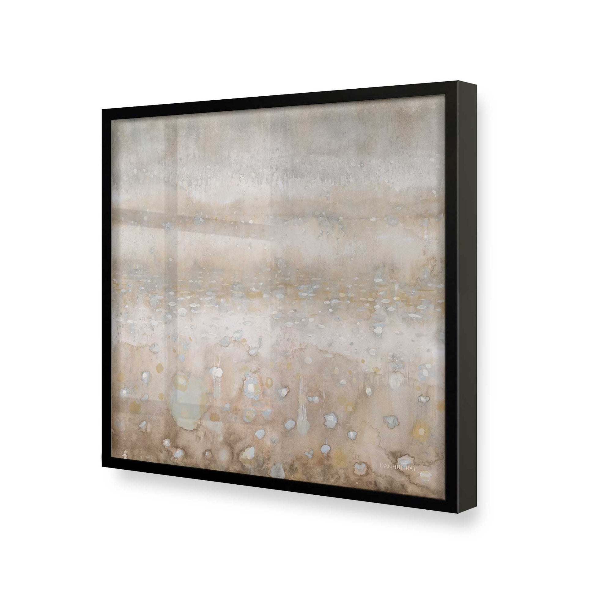 [Color:Satin Black], Picture of art in a Satin Black frame at an angle