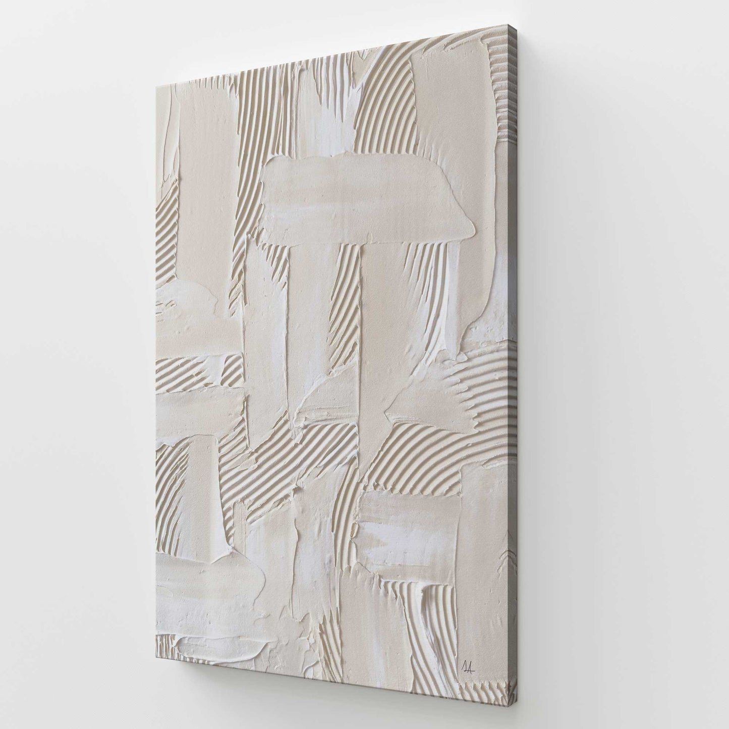[Color:Stretched Canvas], Picture of art at an angle