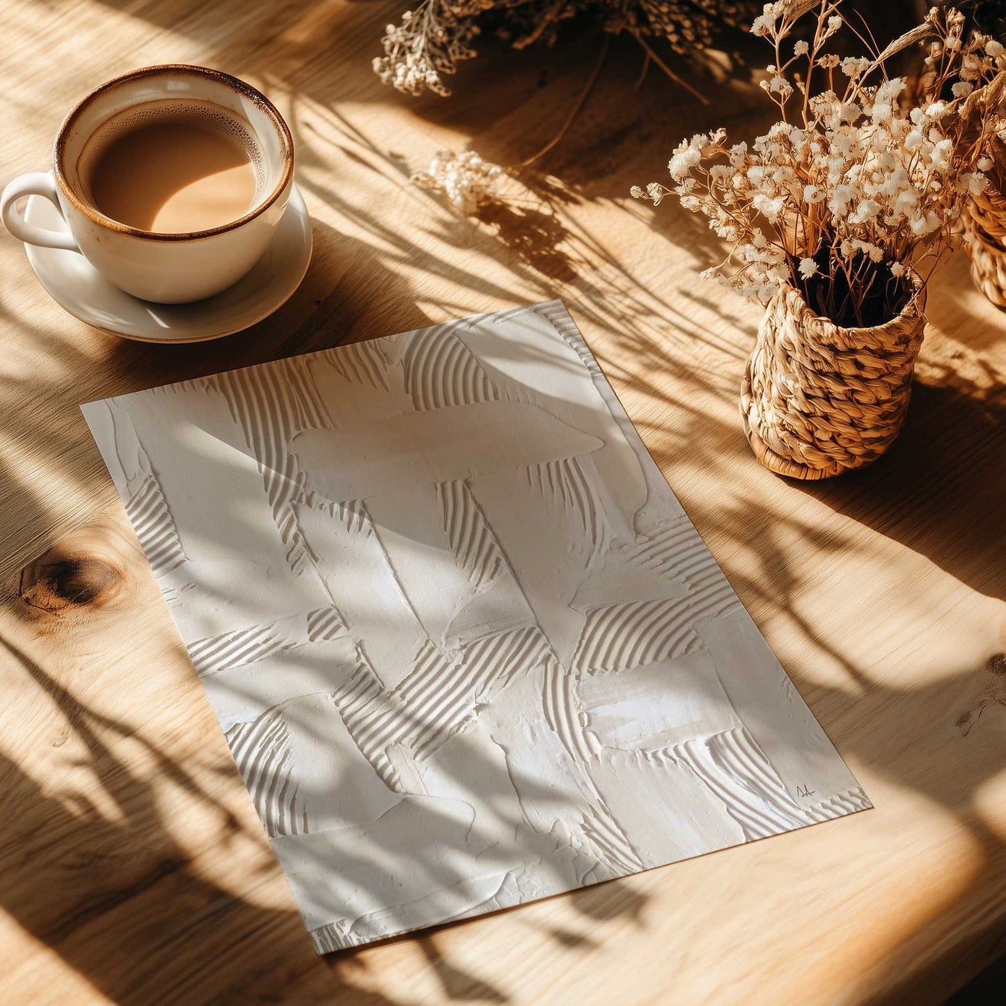 Neutral Brushstroke Harmony Print
