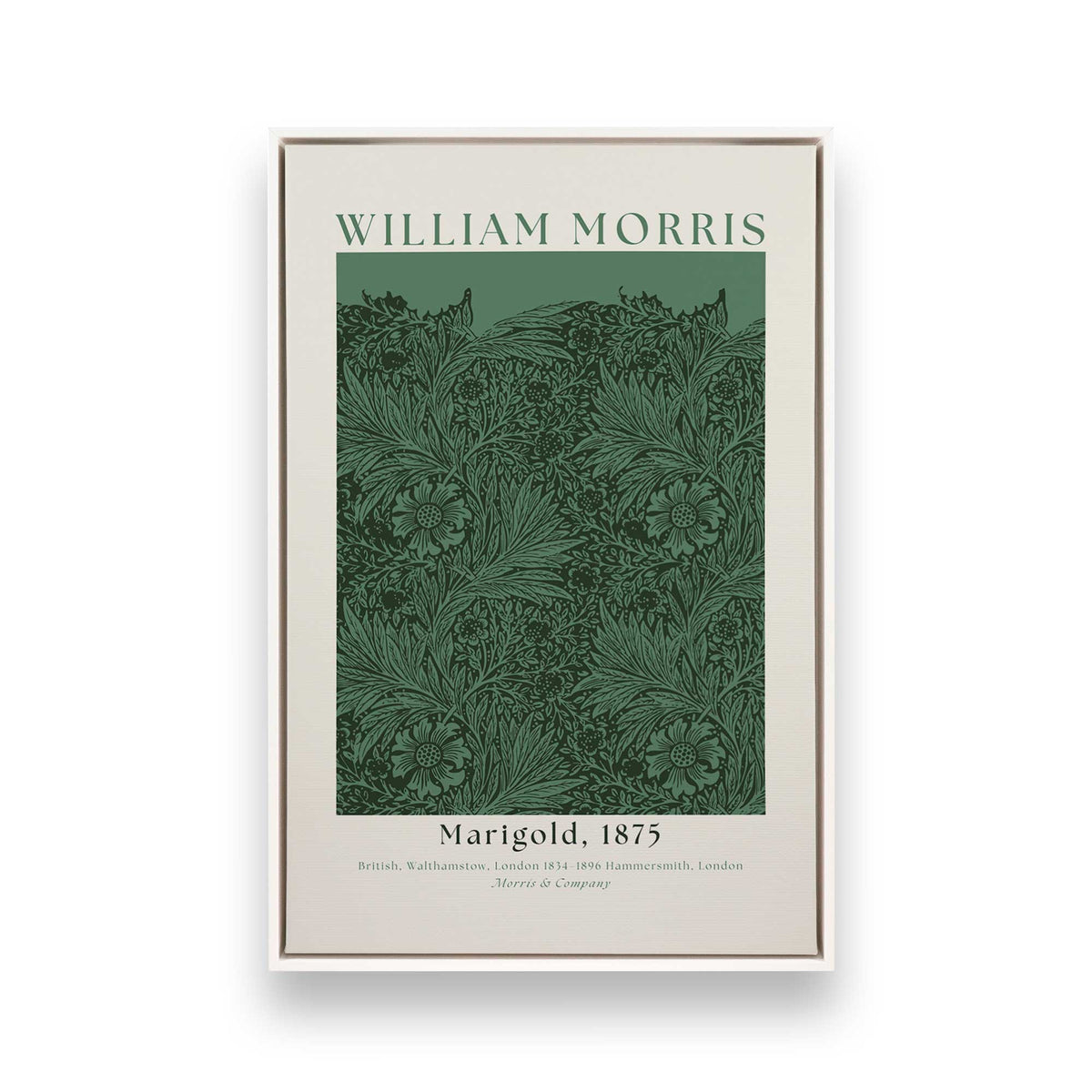 [Color:Opaque White], Picture of art in a White frame