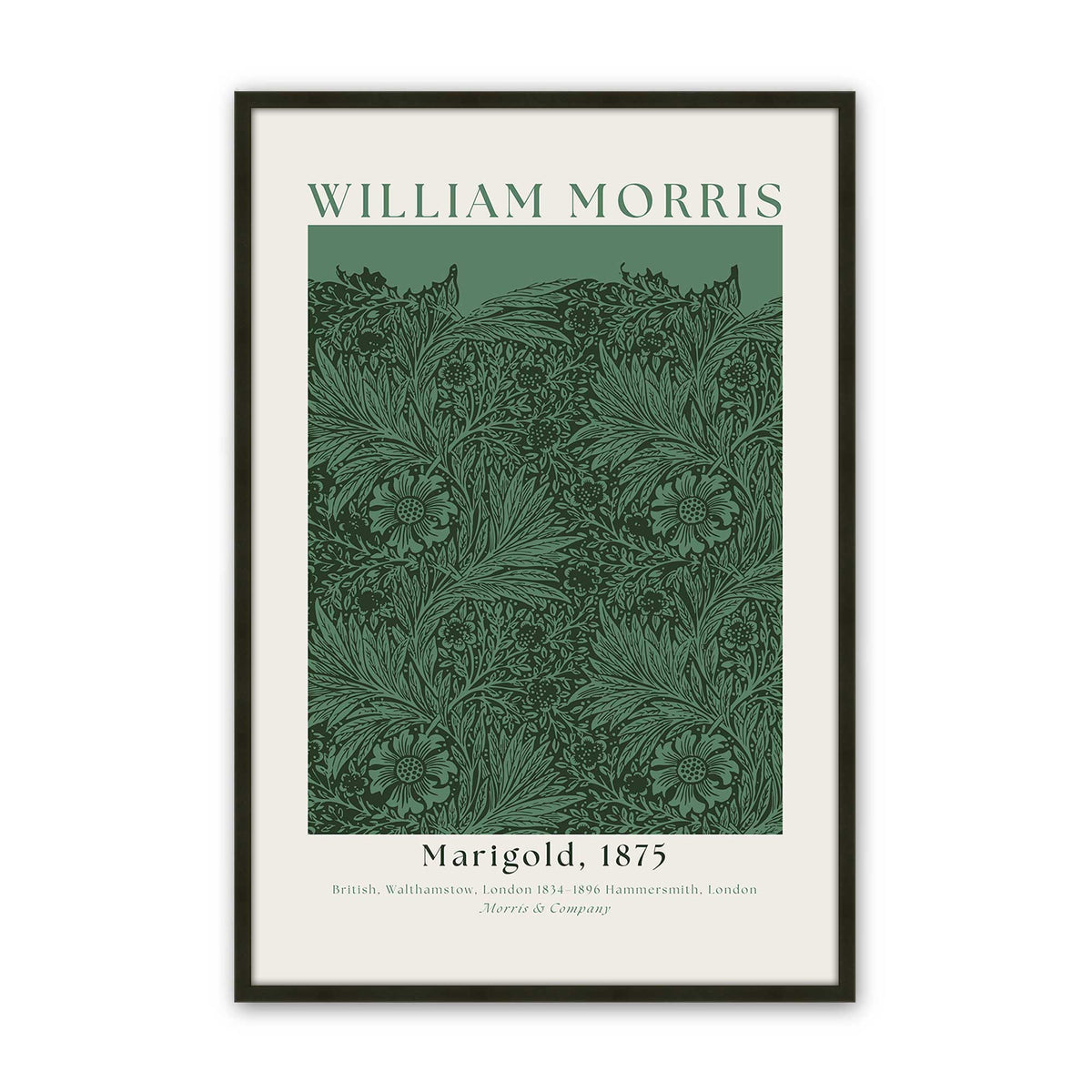 [Color:Satin Black], Picture of art in a Satin Black frame