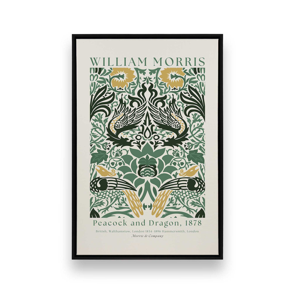 [Color:Satin Black], Picture of art in a Satin Black frame