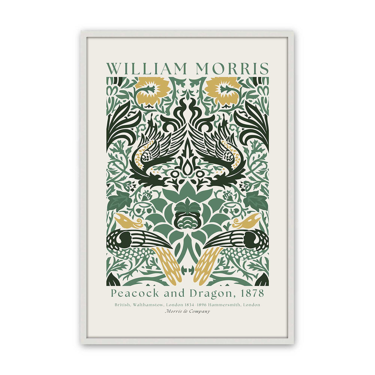 [Color:Opaque White], Picture of art in a Opaque White frame