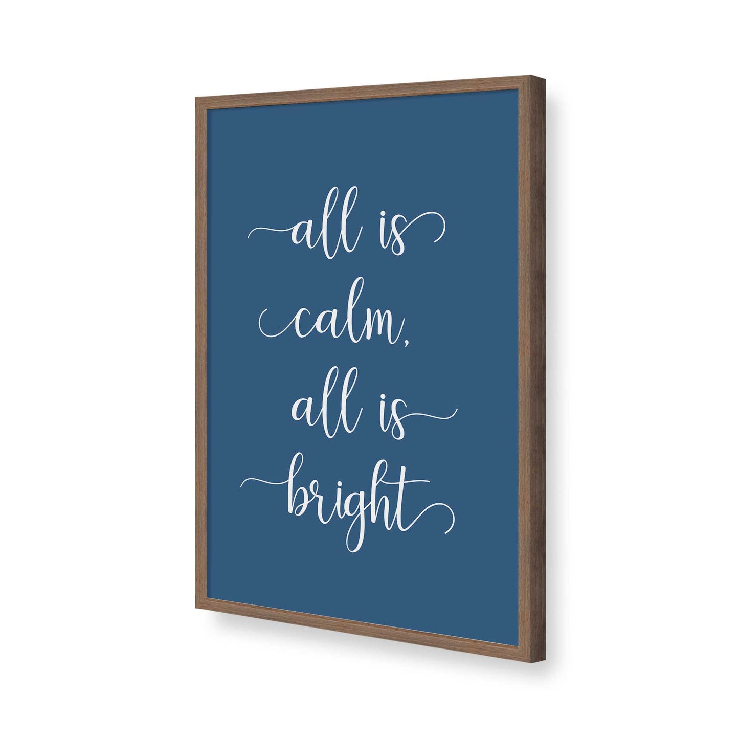 [Color:Walnut], Picture of art in a Walnut frame of the corner