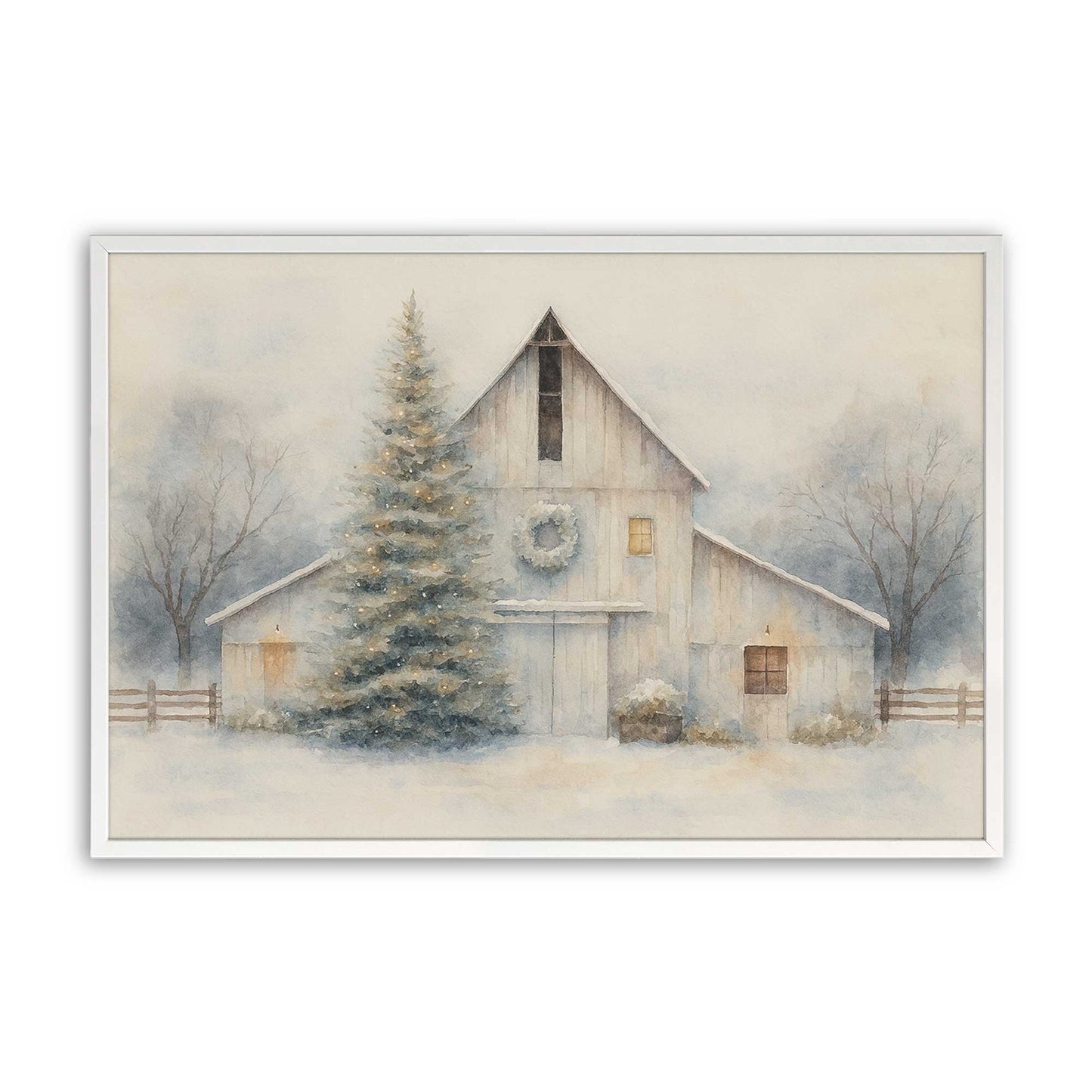 [Color:Opaque White], Picture of art in a Opaque White frame