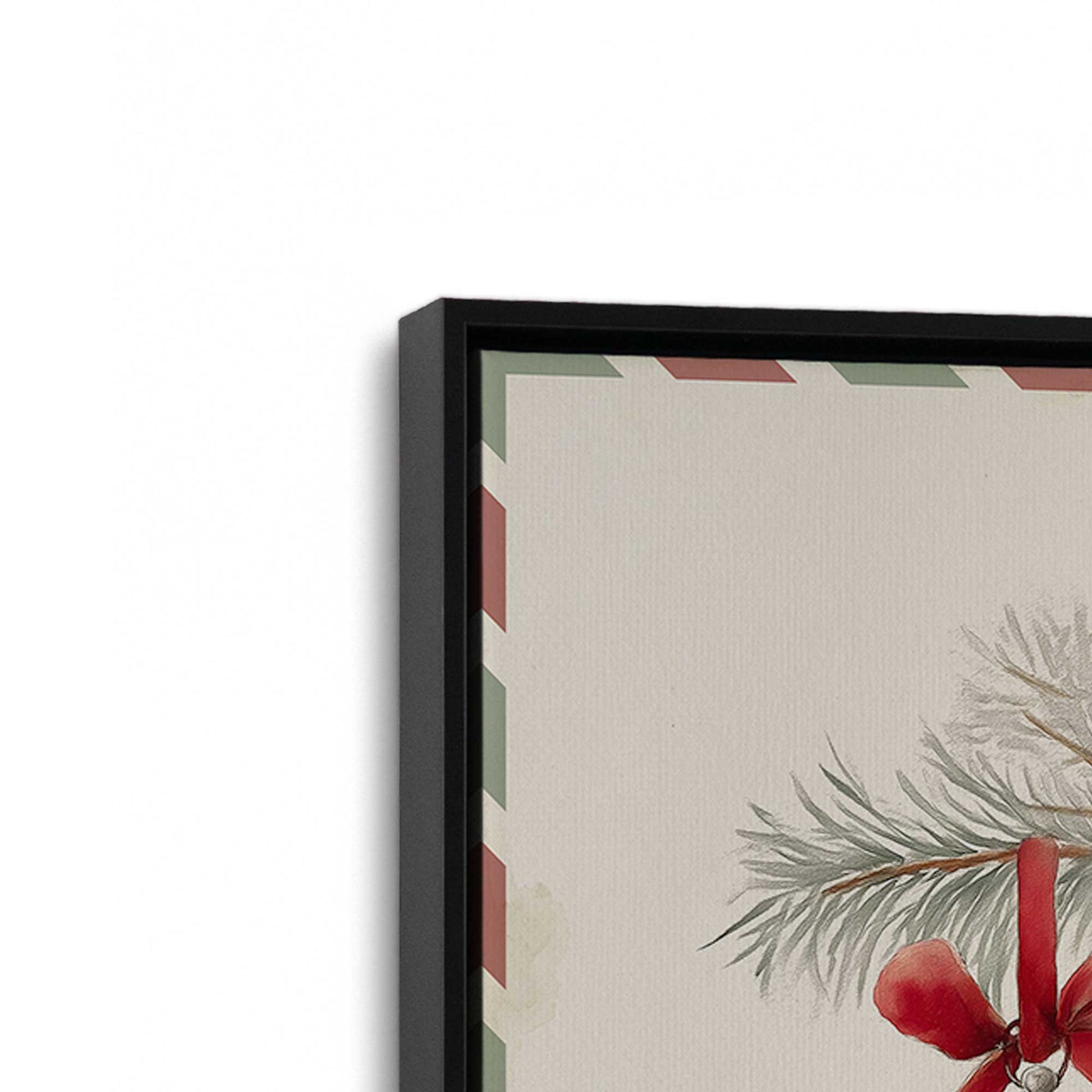[Color:Satin Black], Picture of art in a Satin Black frame at an angle
