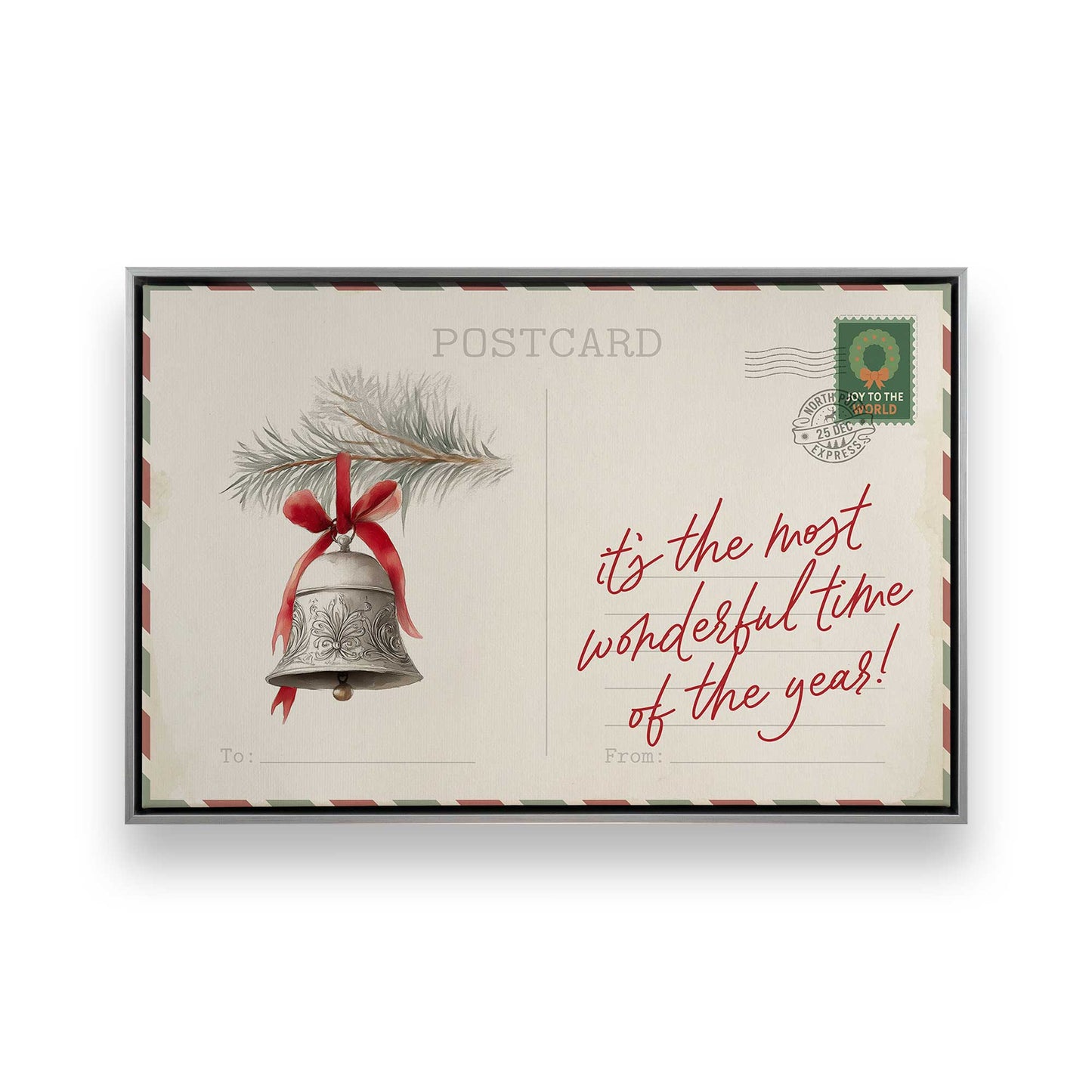 North Pole Notes, Set of 4 Prints on Canvas