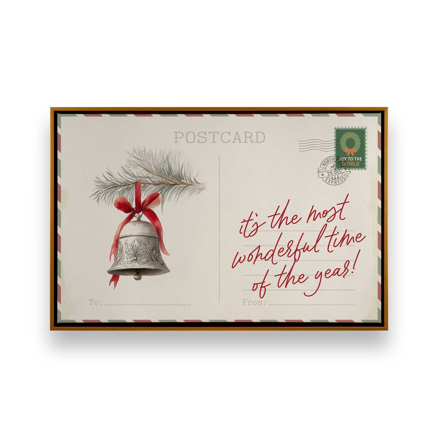 North Pole Notes, Set of 4 Prints on Canvas