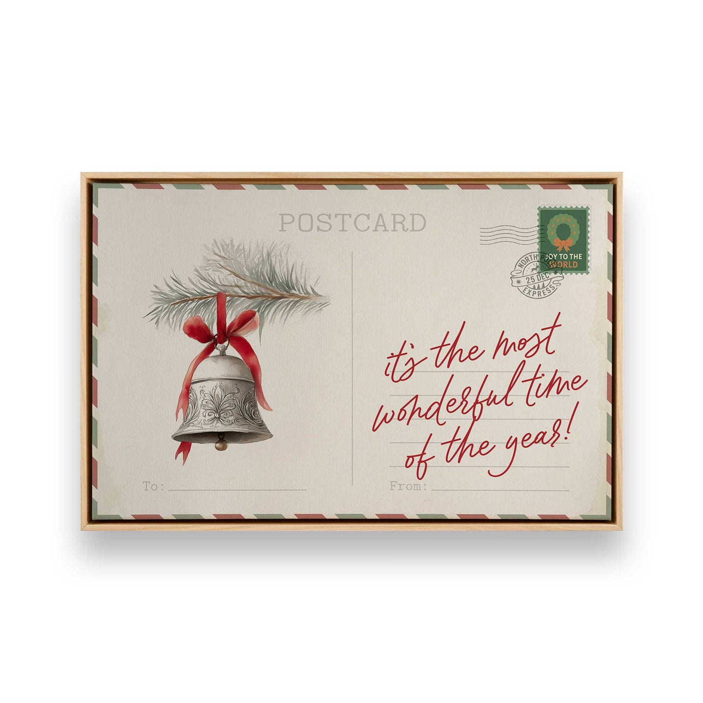 North Pole Notes, Set of 4 Prints on Canvas