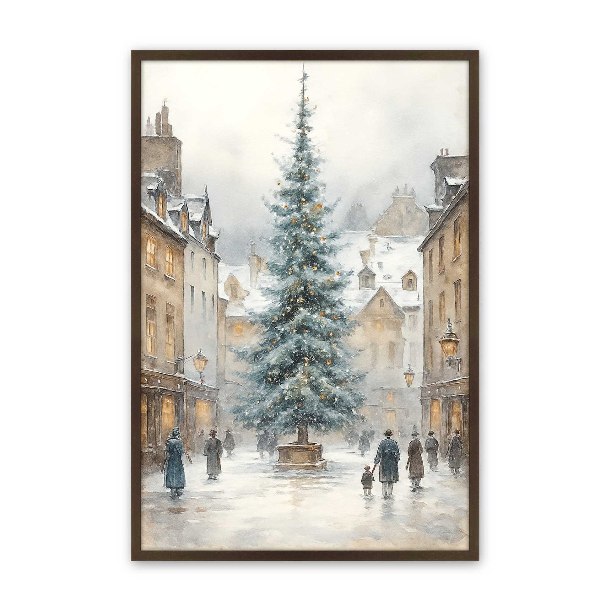 [Color:Brown], Picture of art in a Brown frame