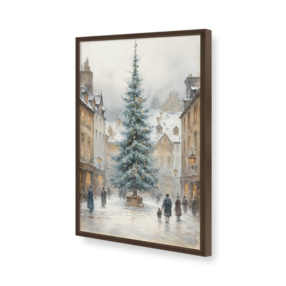 [Color:Brown], Picture of art in a Brown frame of the corner