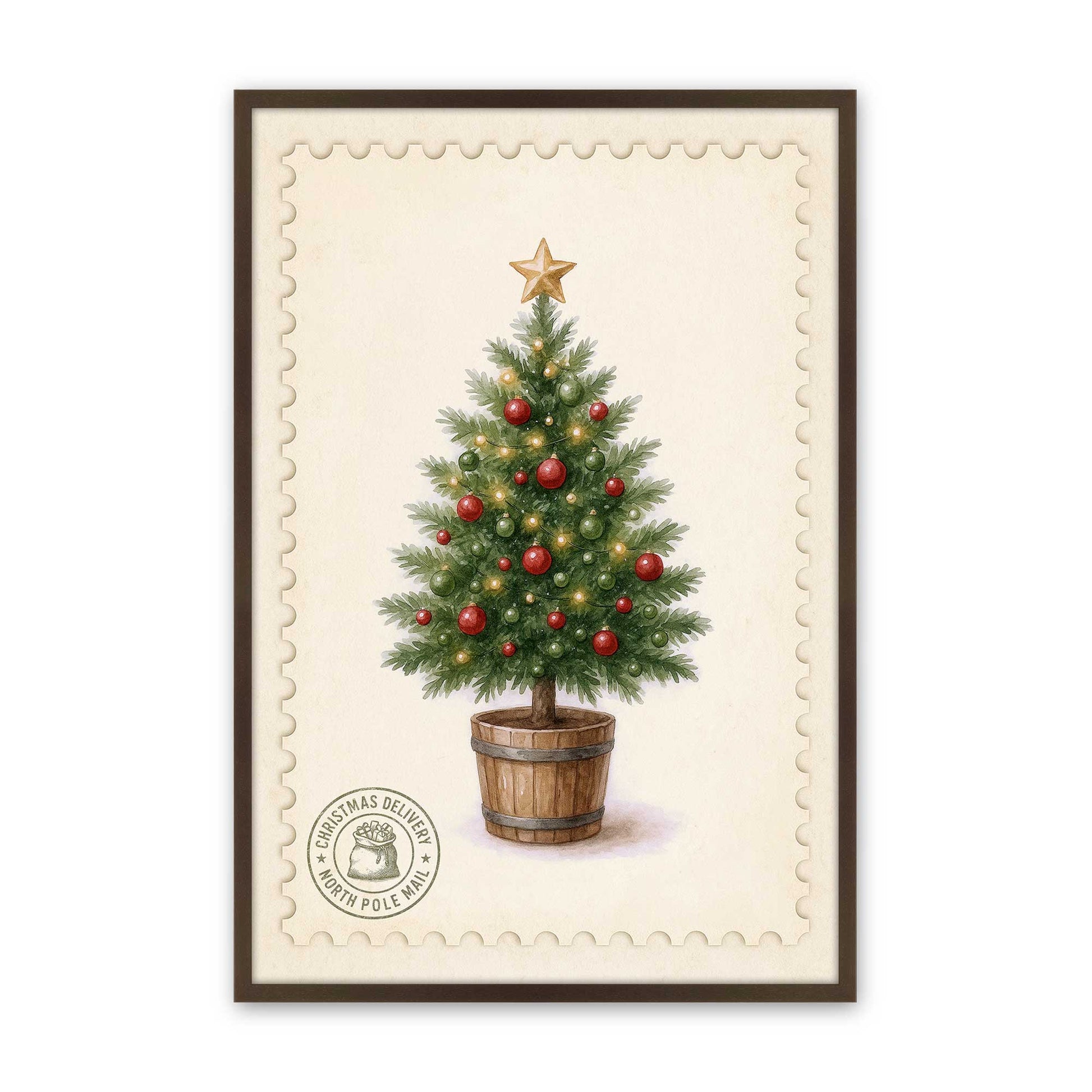 [Color:Belvinder Brown], Picture of art in a Belvinder Brown frame