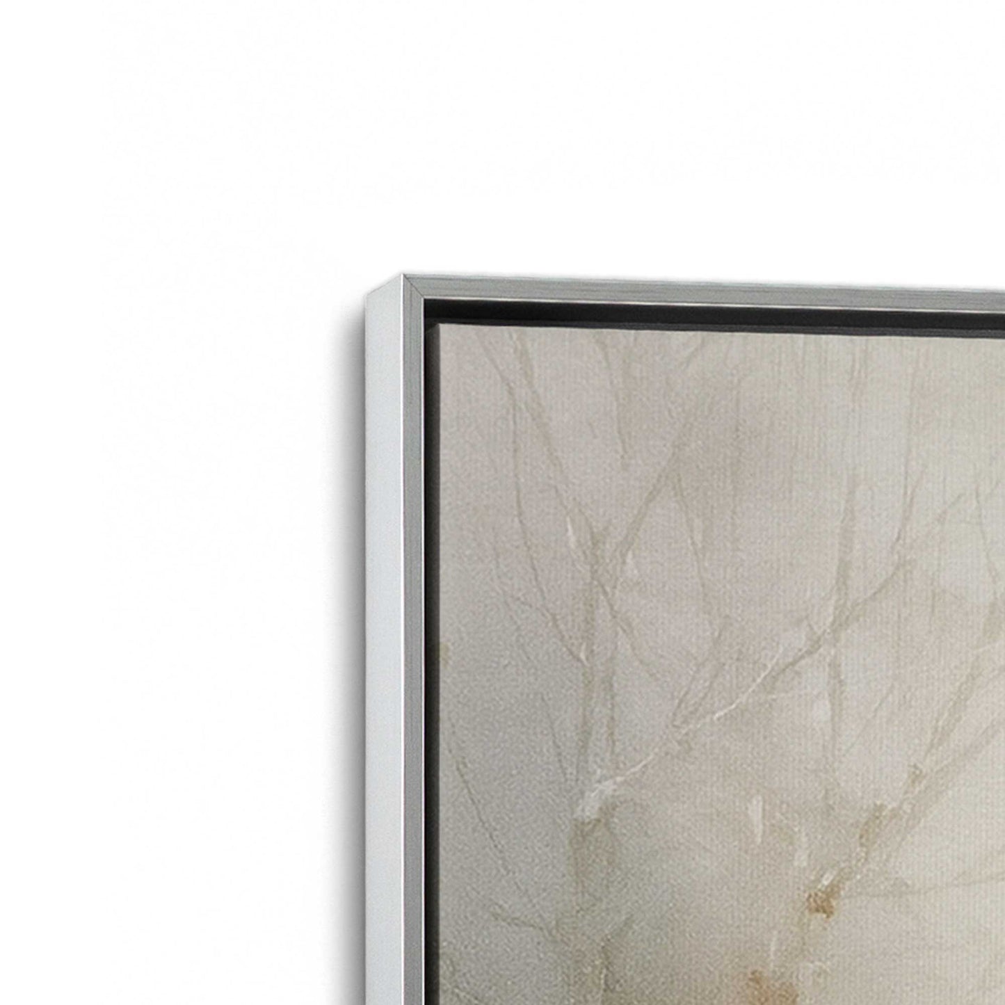 [Color:Polished Chrome], Picture of art in a Polished Chrome frame at an angle