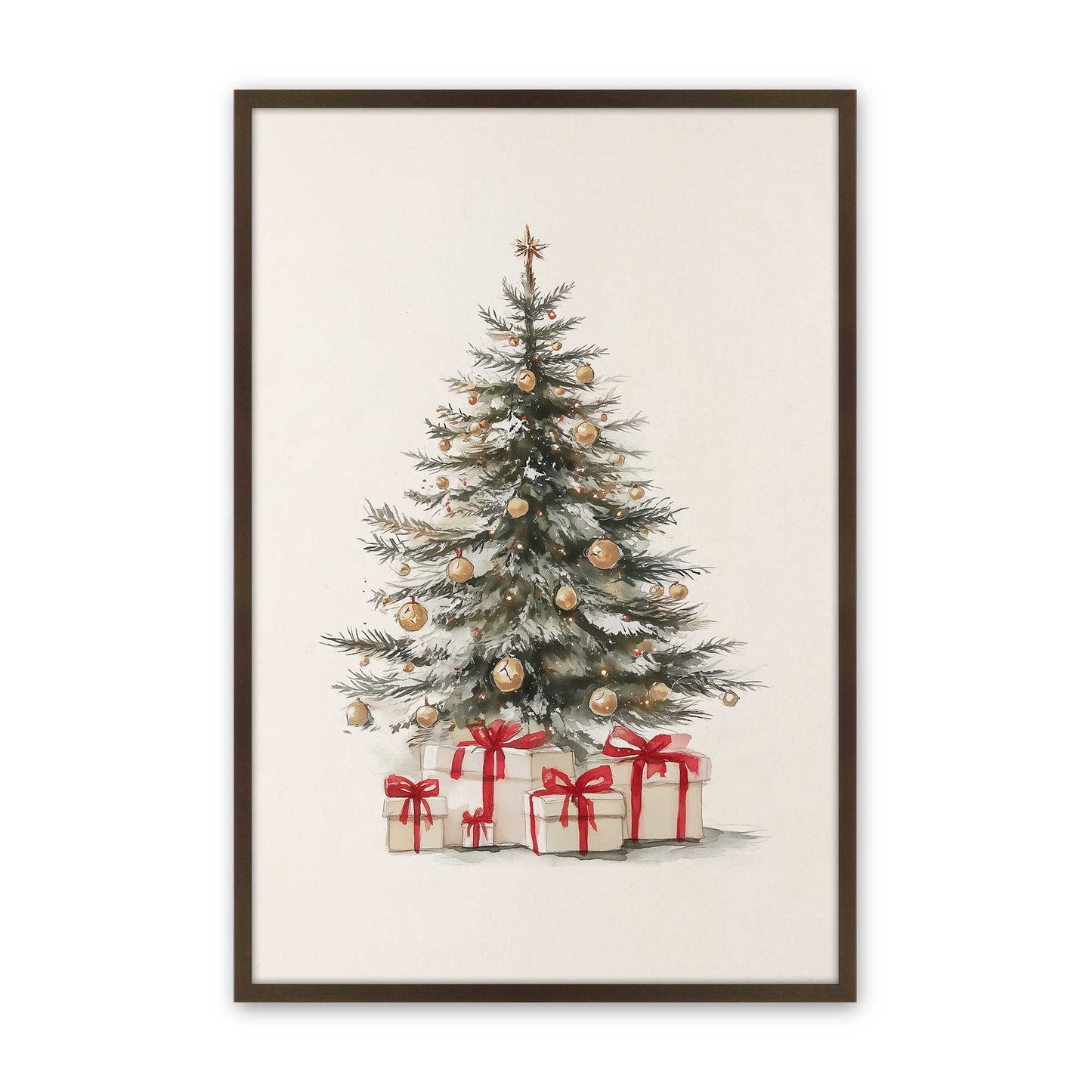 [Color:Brown], Picture of art in a Brown frame