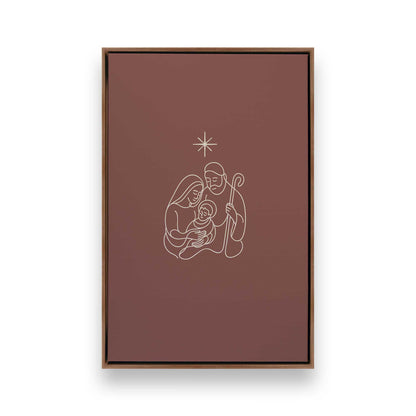 [Color:Walnut], Picture of art in a Walnut frame