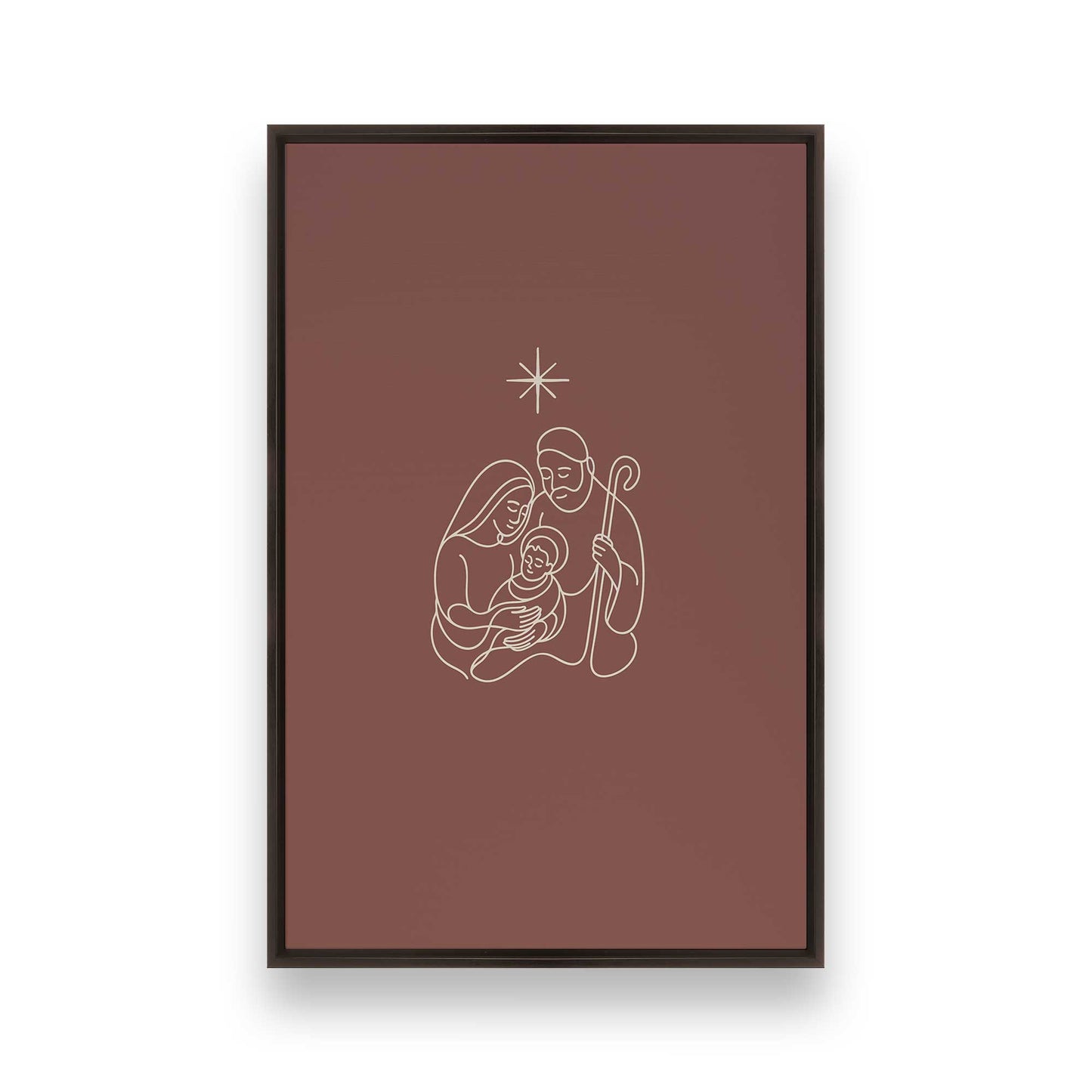 [Color:Espresso], Picture of art in a Espresso frame