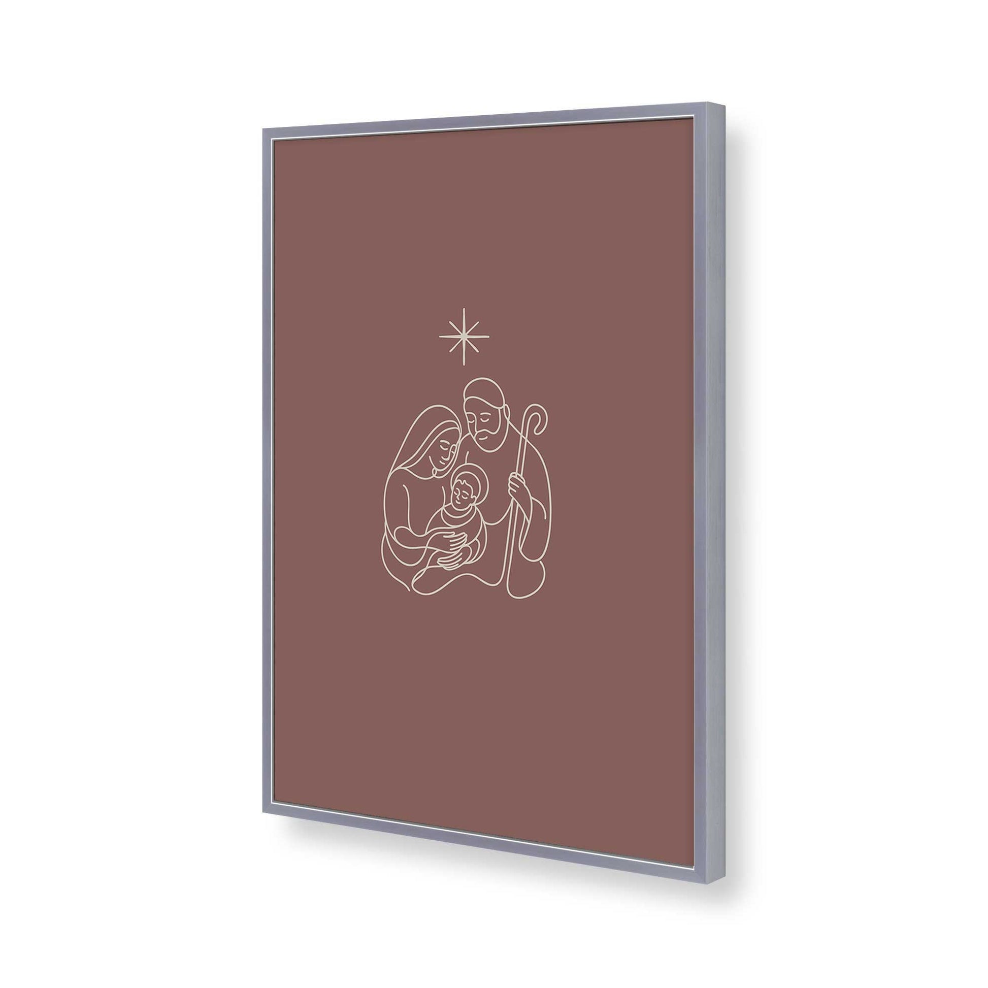 [Color:Polished Chrome], Picture of art in a Polished Chrome frame of the corner