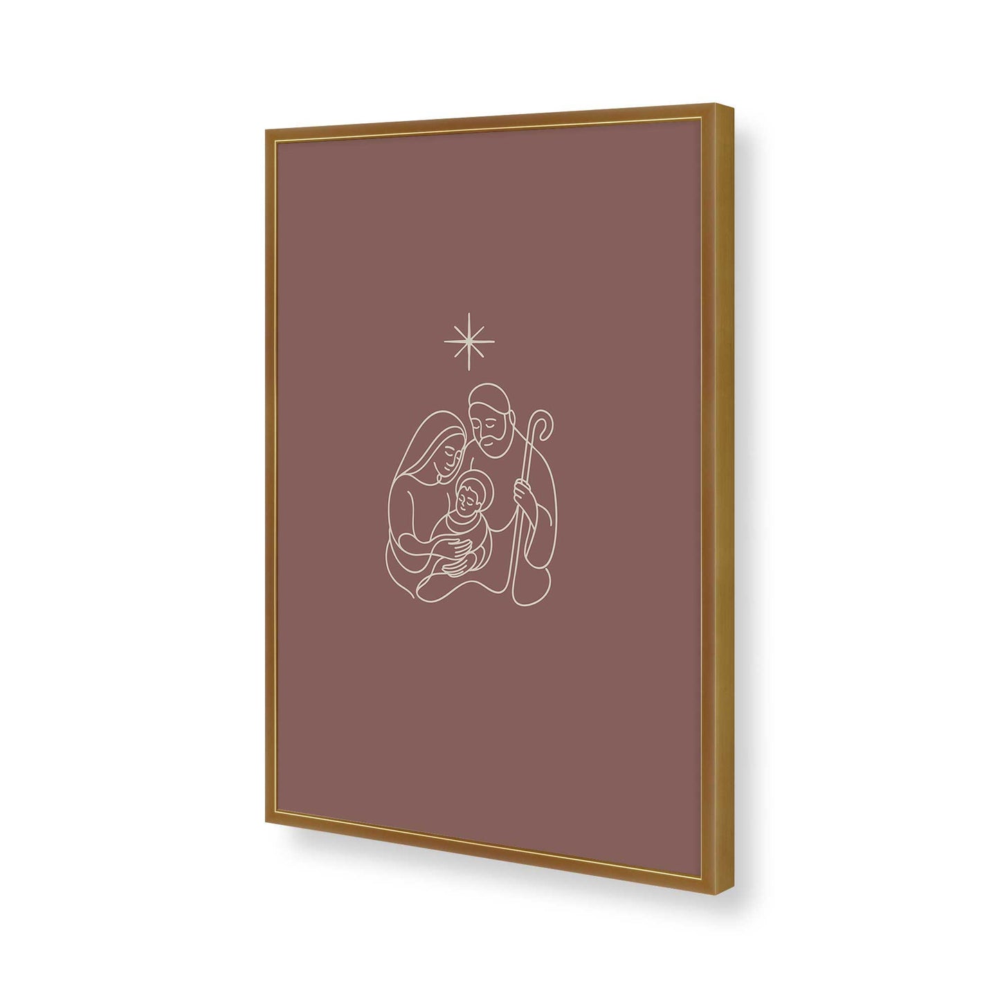 [Color:Polished Gold], Picture of art in a Polished Gold frame of the corner