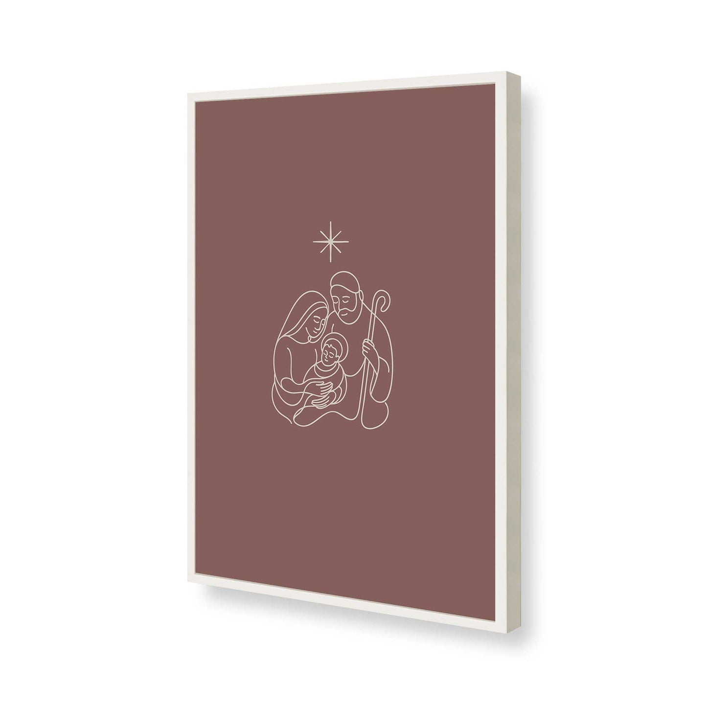 [Color:Opaque White], Picture of art in a Opaque White frame of the corner