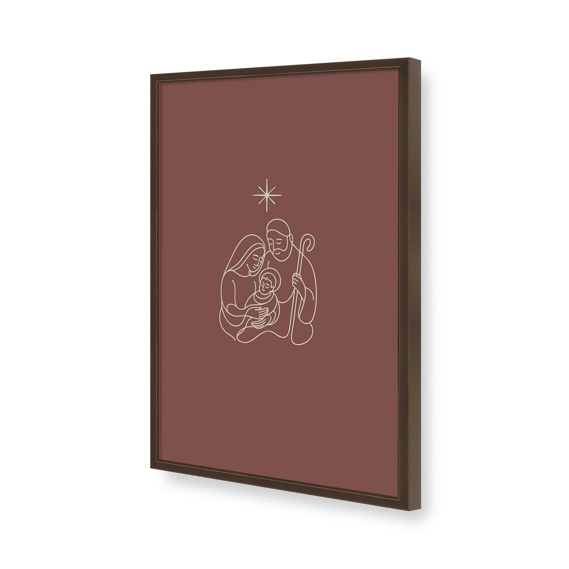 [Color:Belvinder Brown], Picture of art in a Belvinder Brown frame of the corner